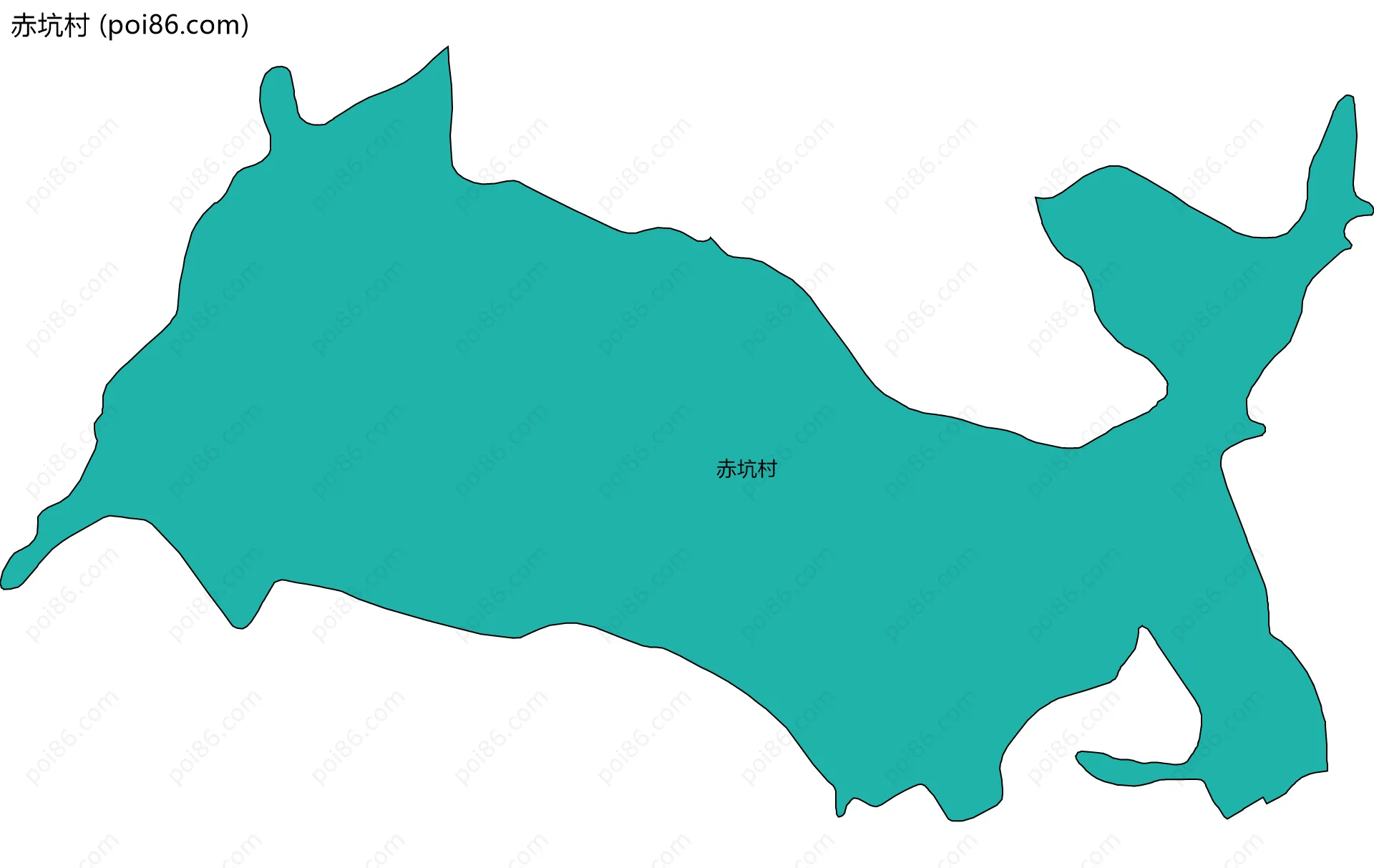 赤坑村边界地图