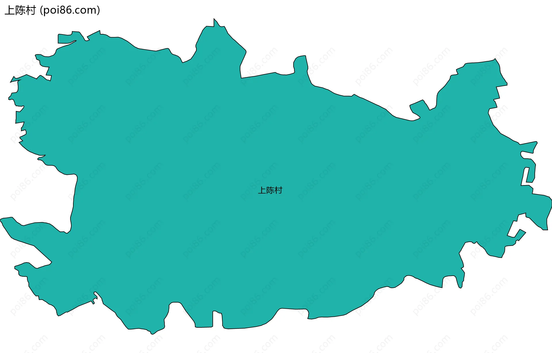 上陈村边界地图