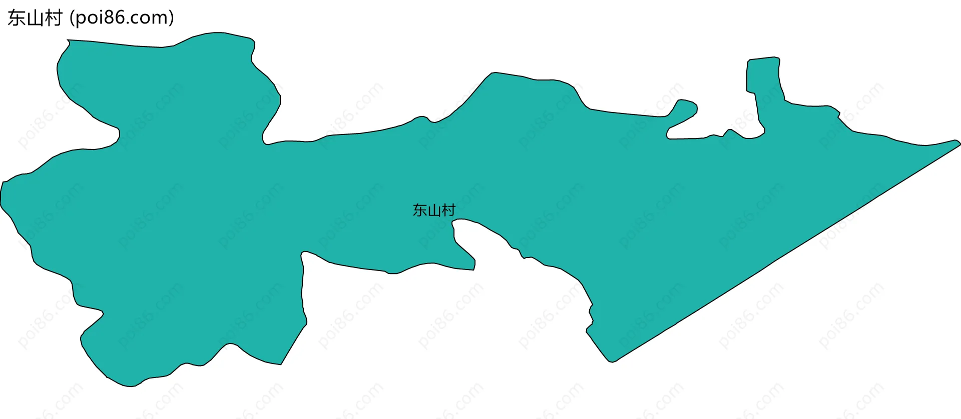 东山村边界地图
