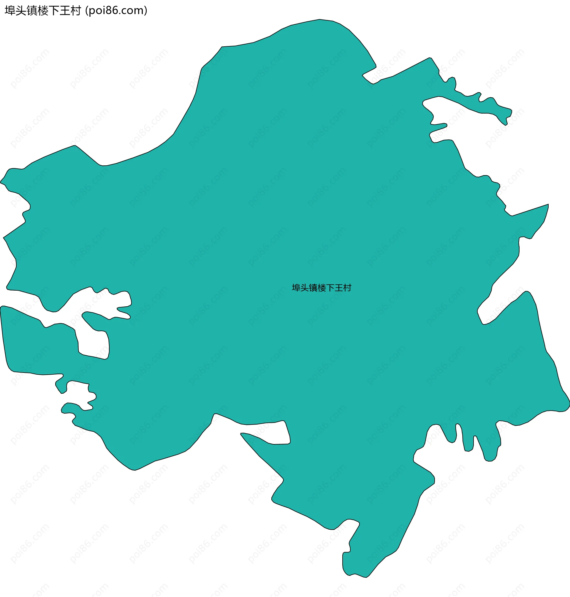 埠头镇楼下王村边界地图