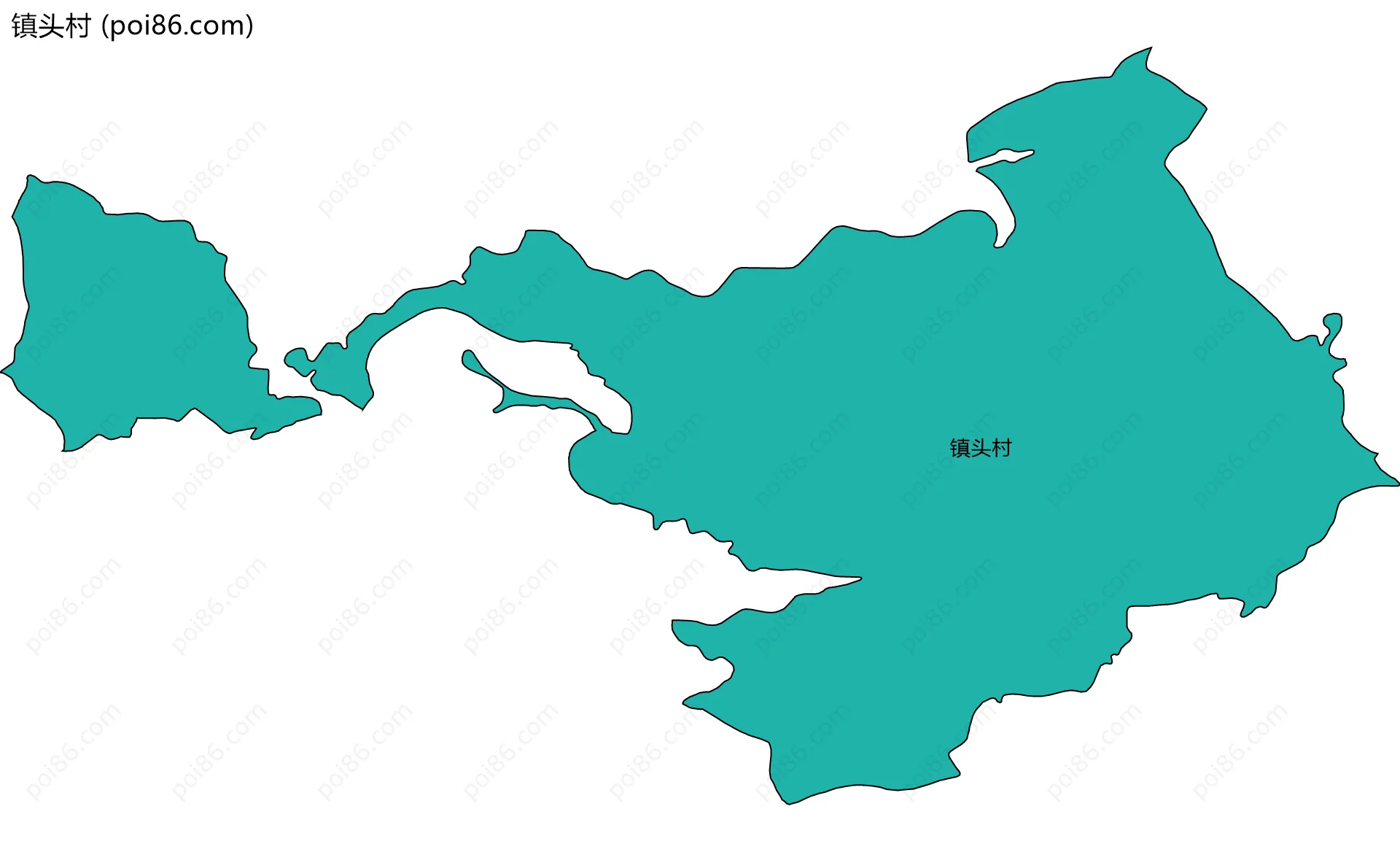 镇头村边界地图