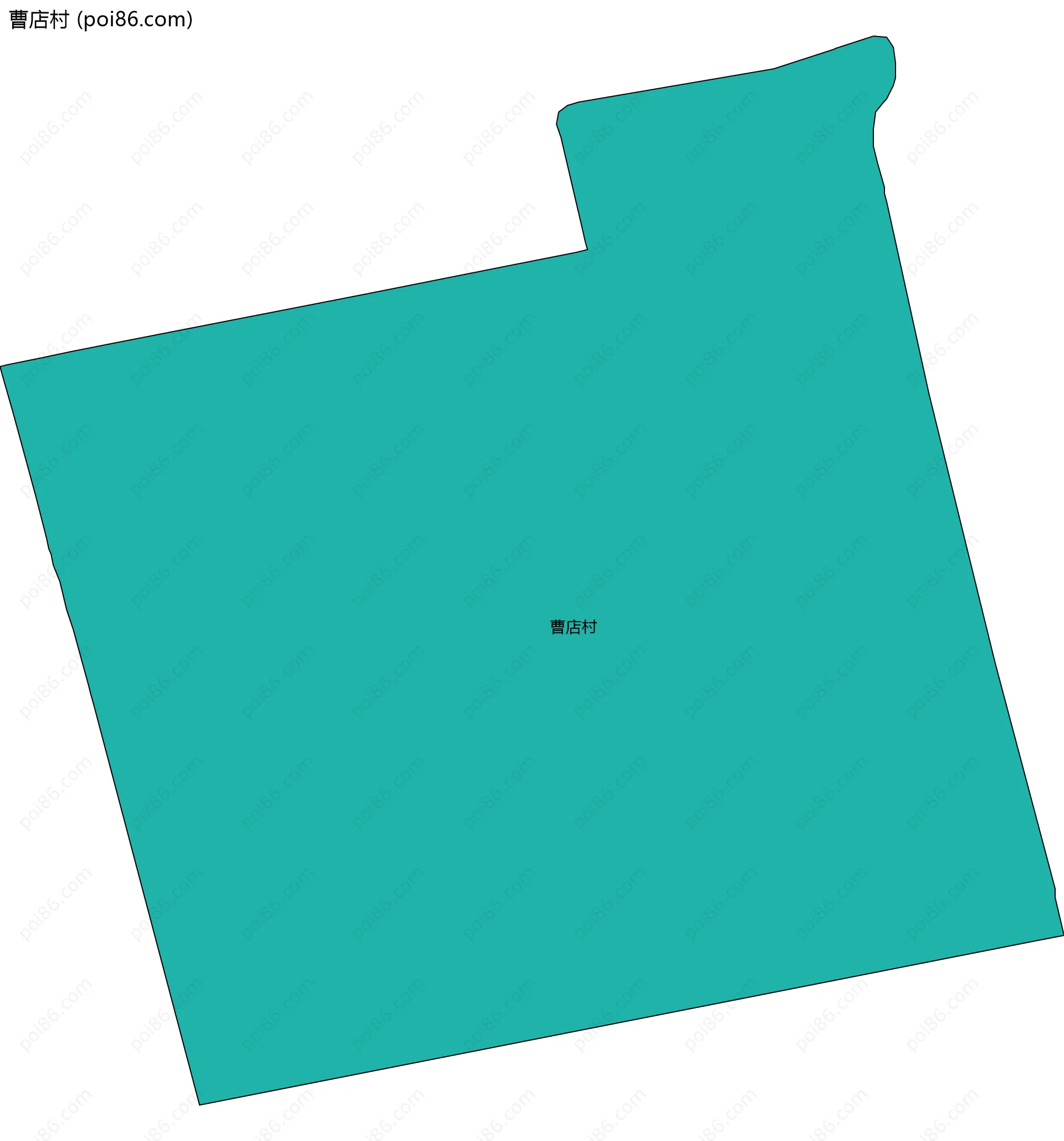 曹店村边界地图