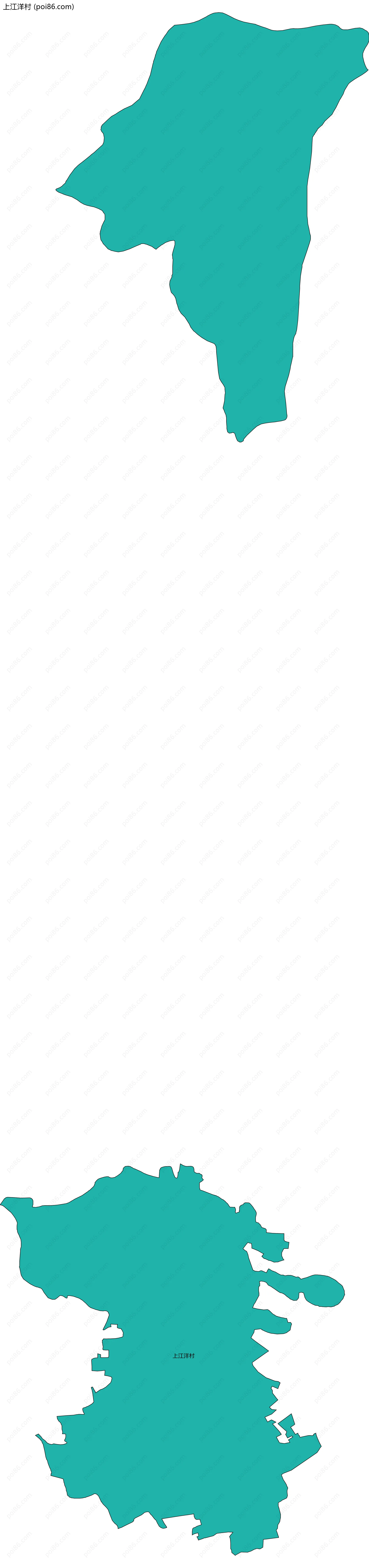 上江洋村边界地图
