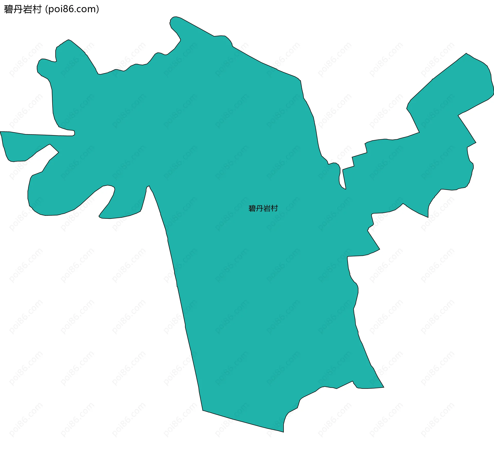 碧丹岩村边界地图