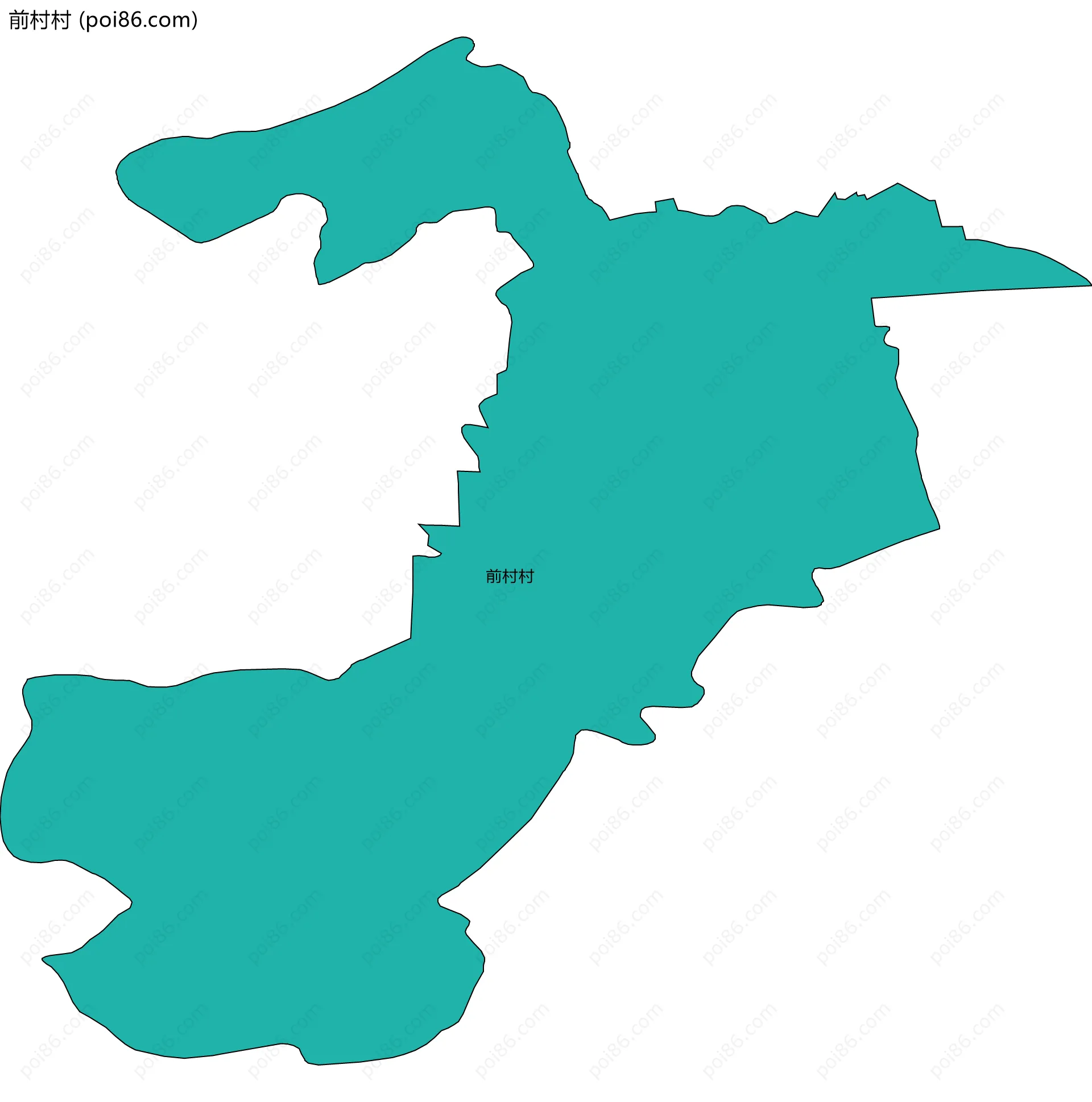 前村村边界地图