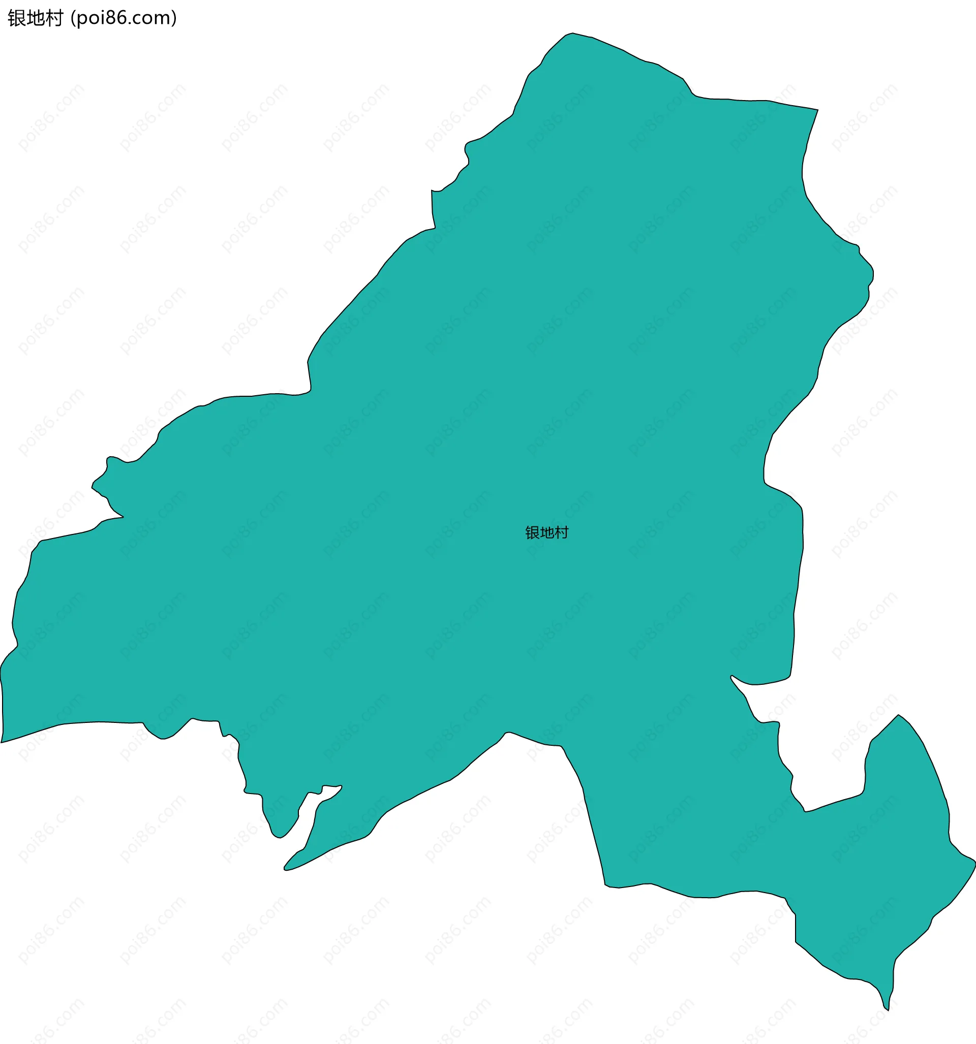 银地村边界地图