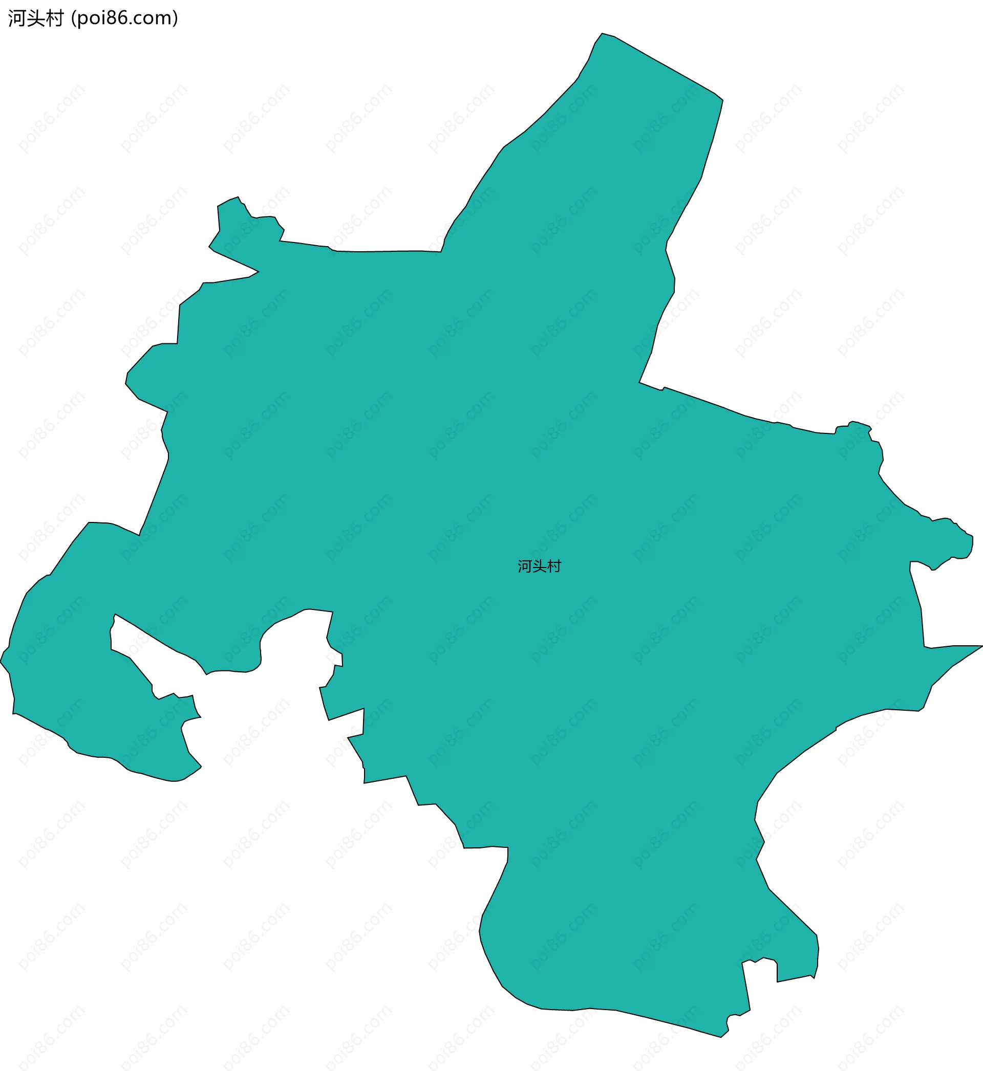 河头村边界地图
