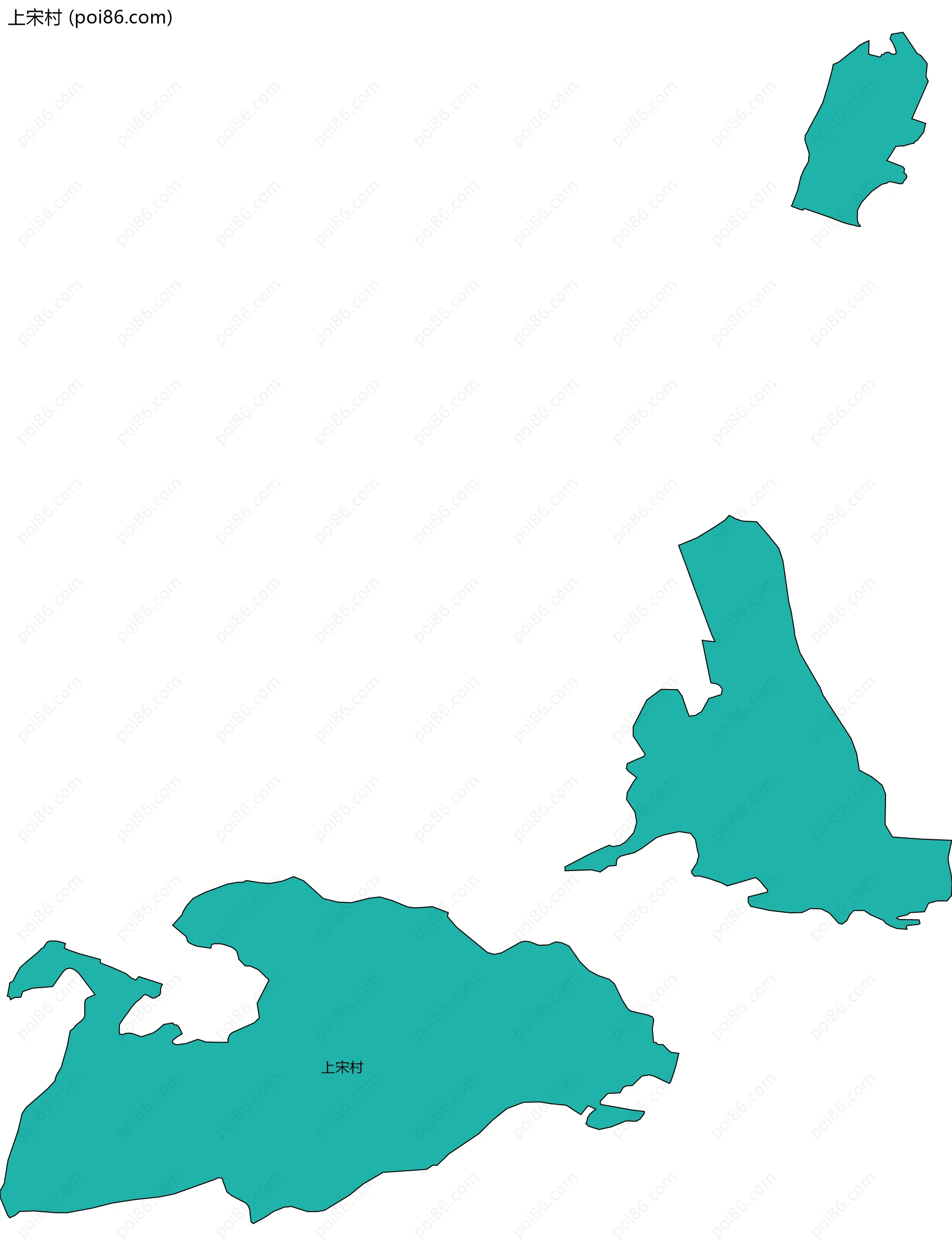 上宋村边界地图