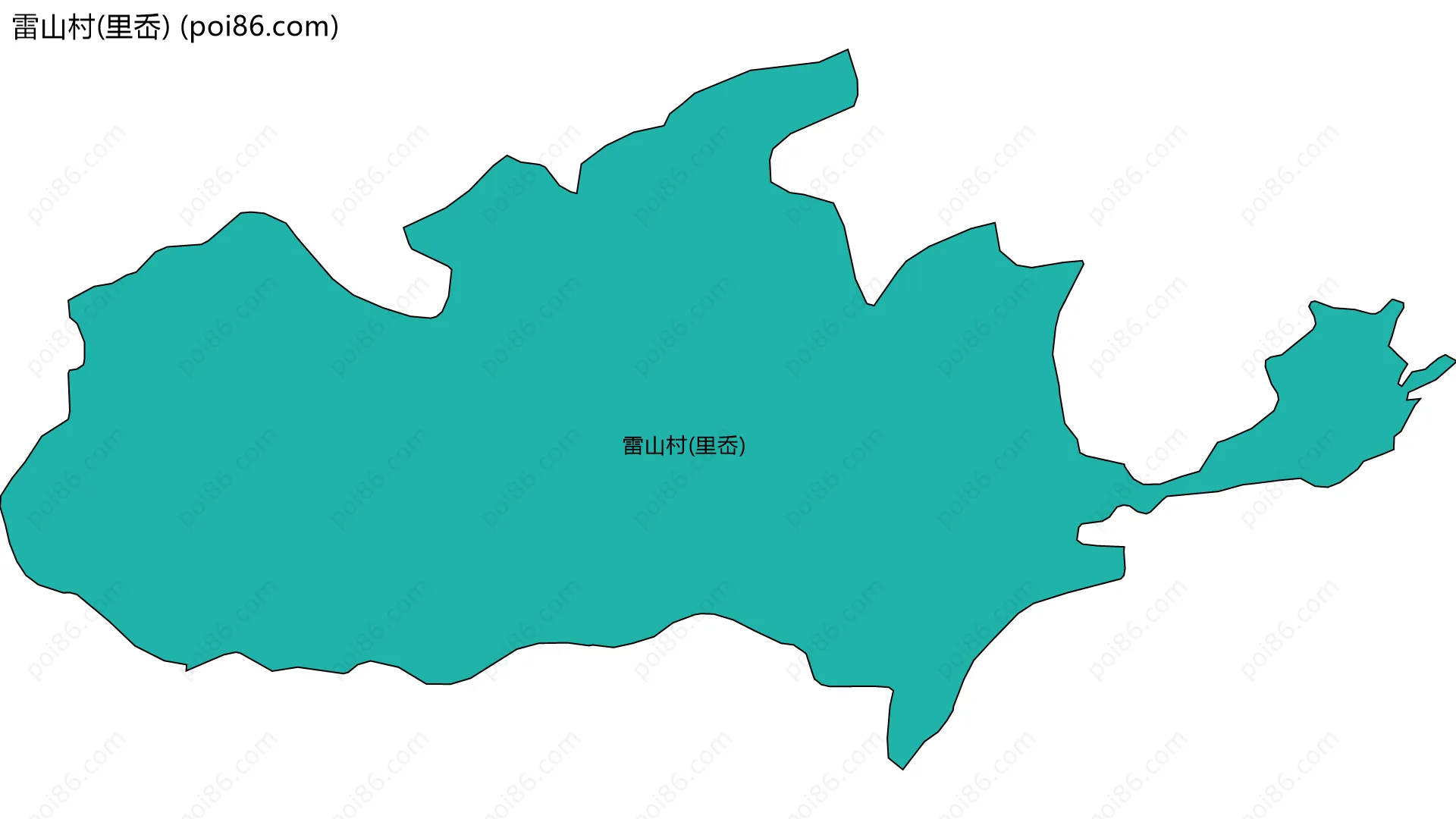 雷山村(里岙)边界地图