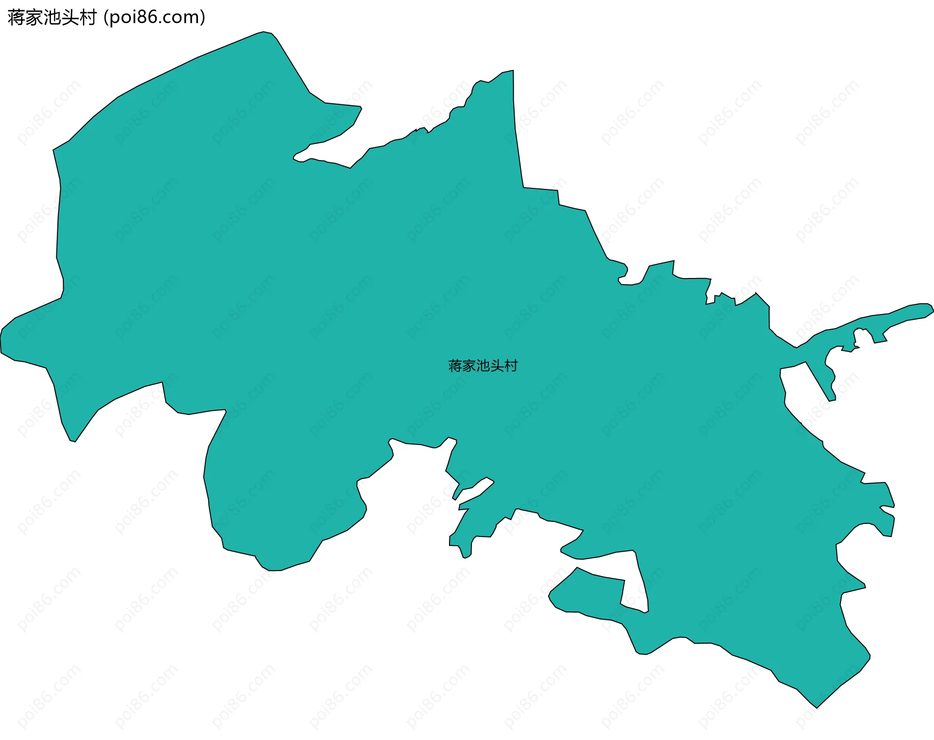 蒋家池头村边界地图