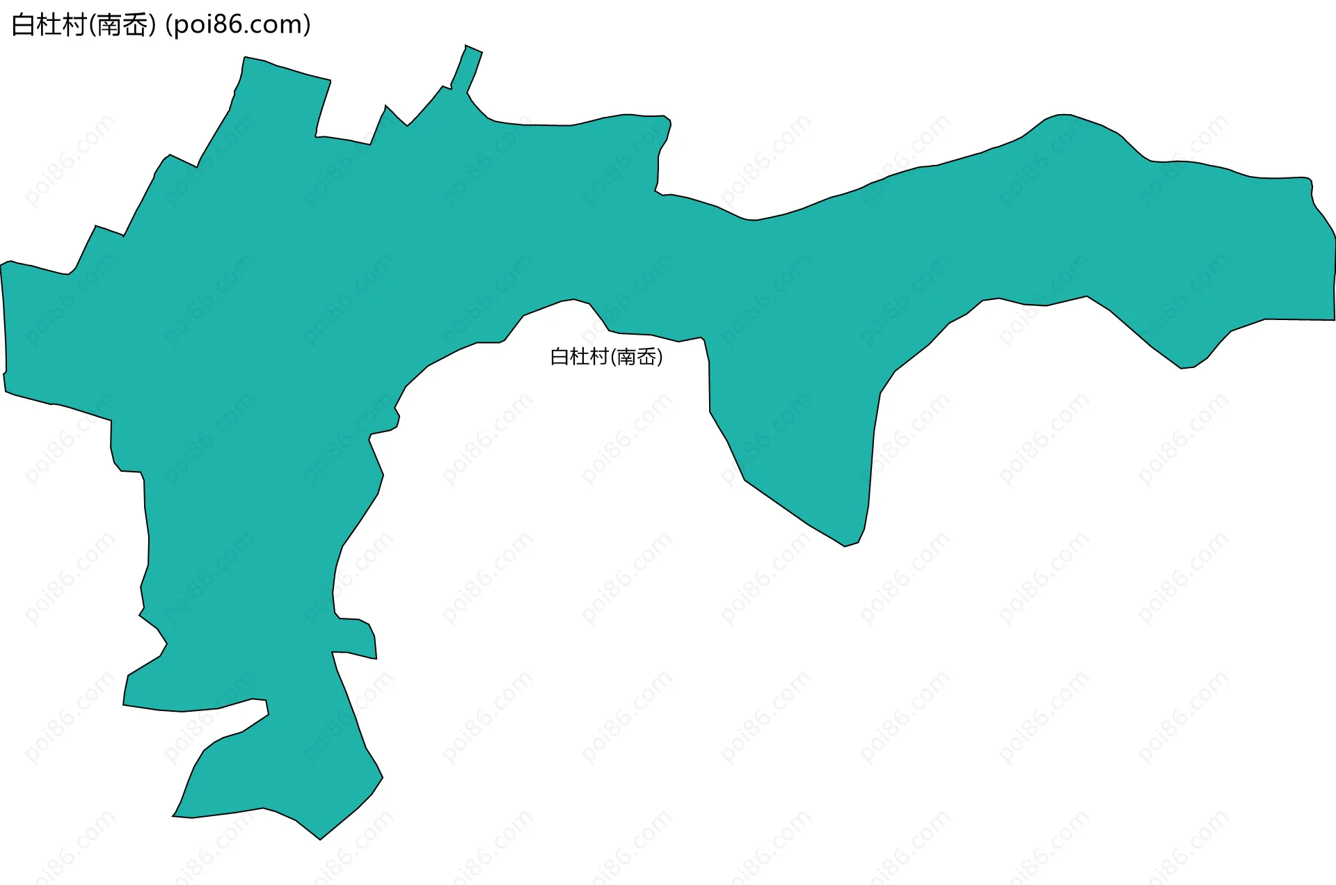 白杜村(南岙)边界地图