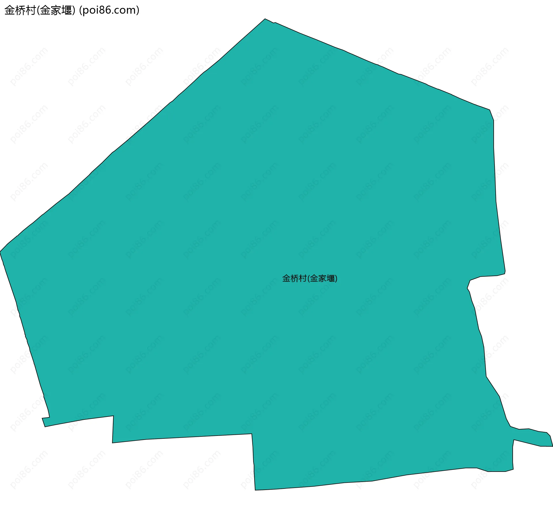 金桥村(金家堰)边界地图