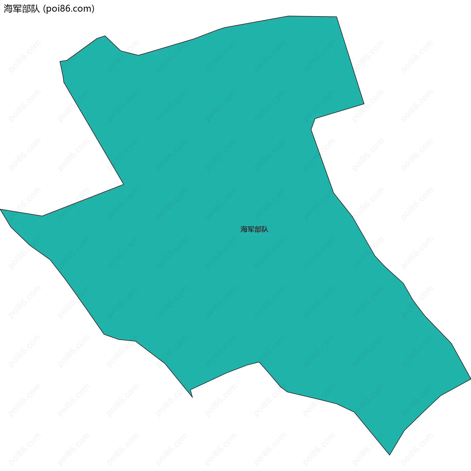 海军部队边界地图