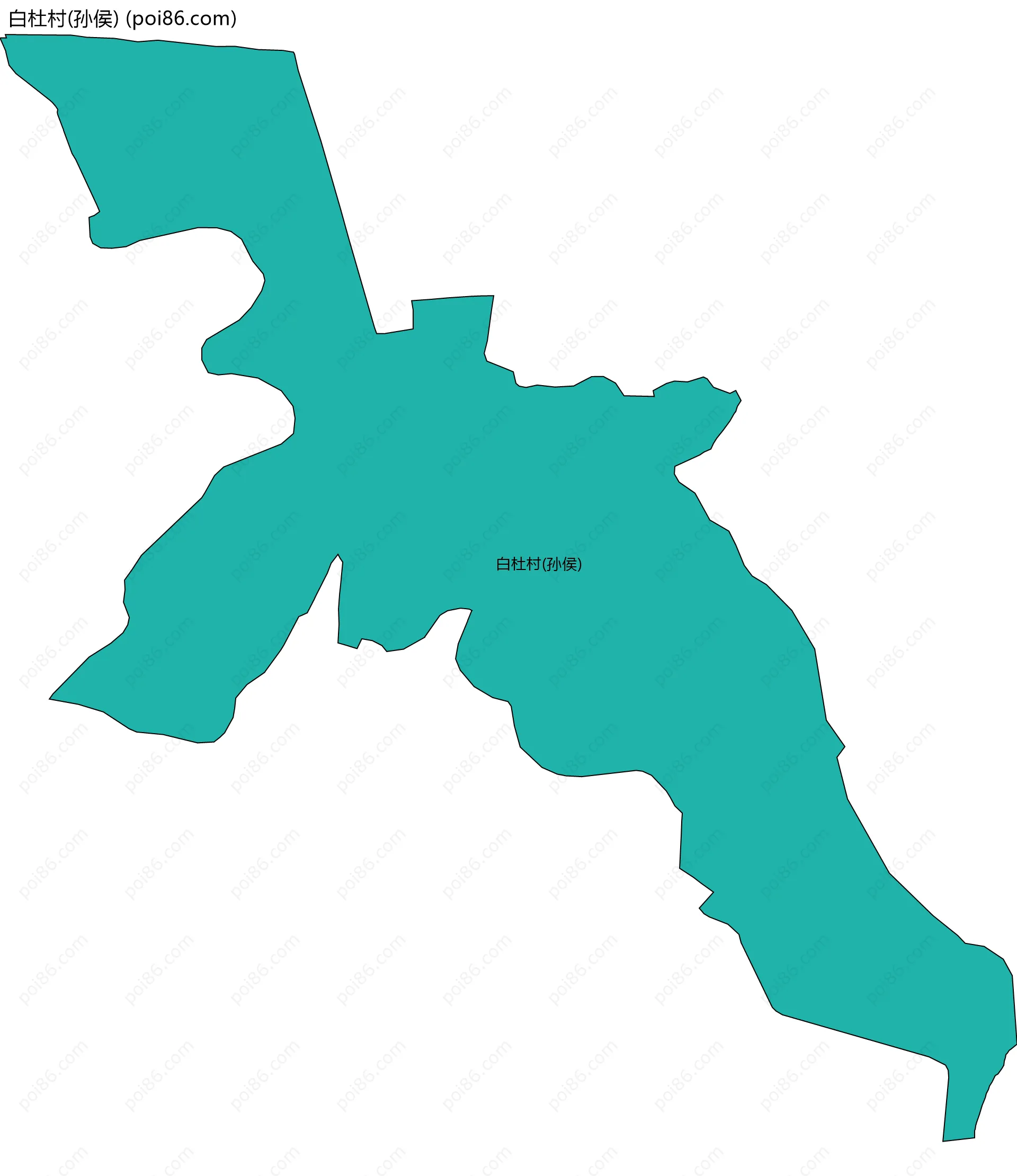 白杜村(孙侯)边界地图