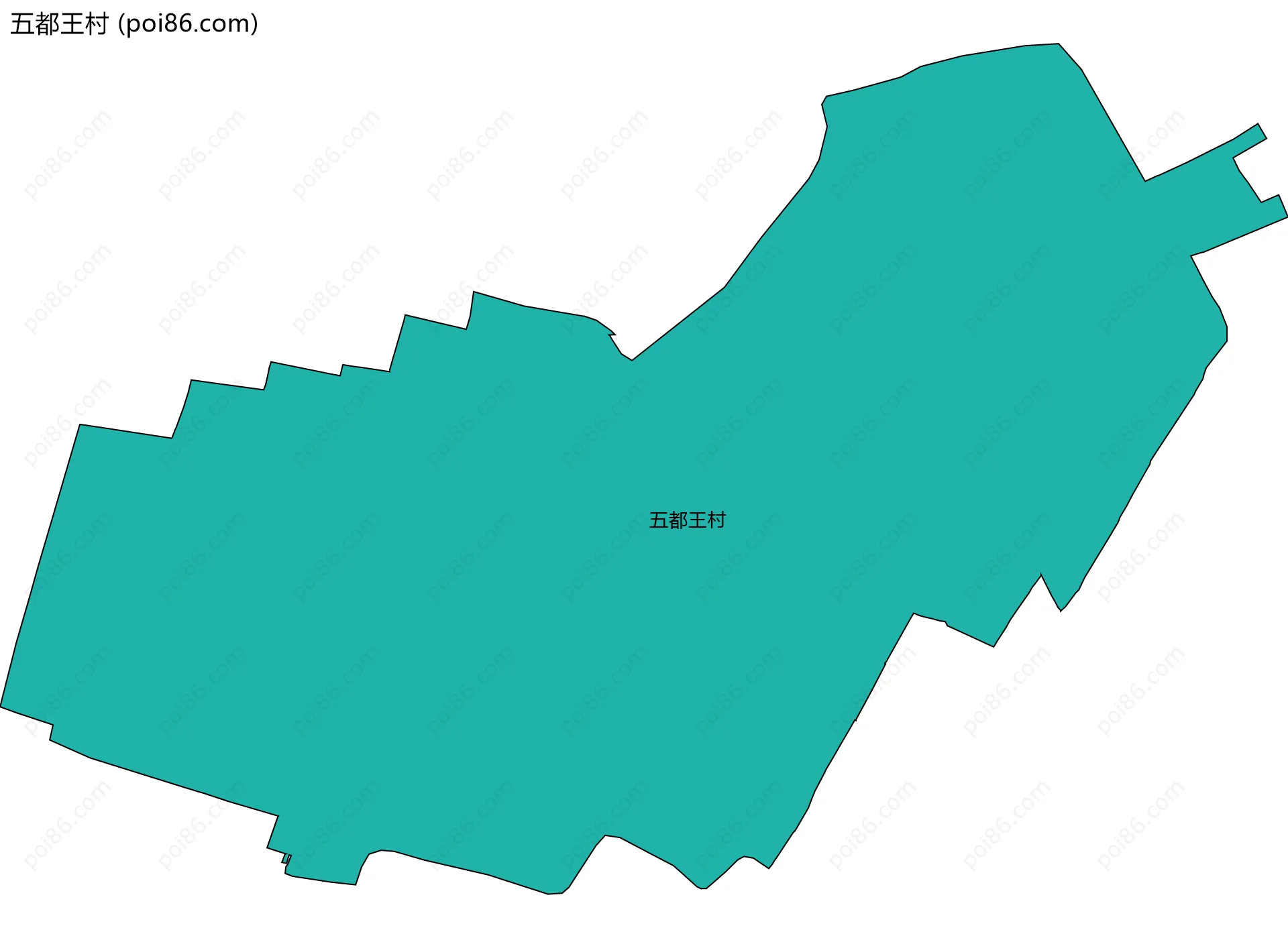 五都王村边界地图
