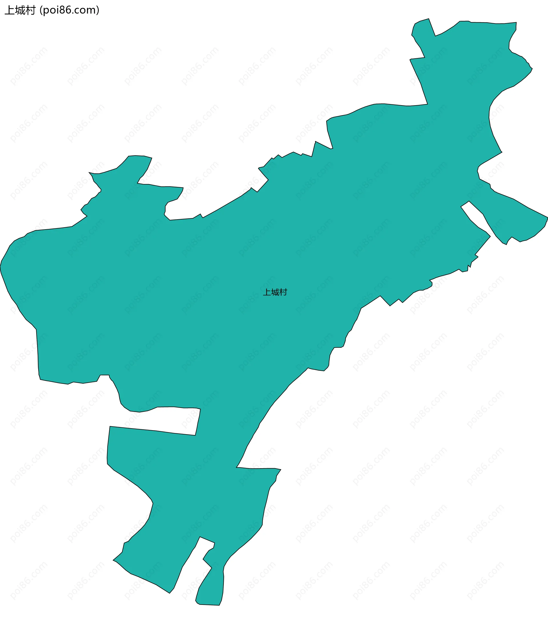 上城村边界地图