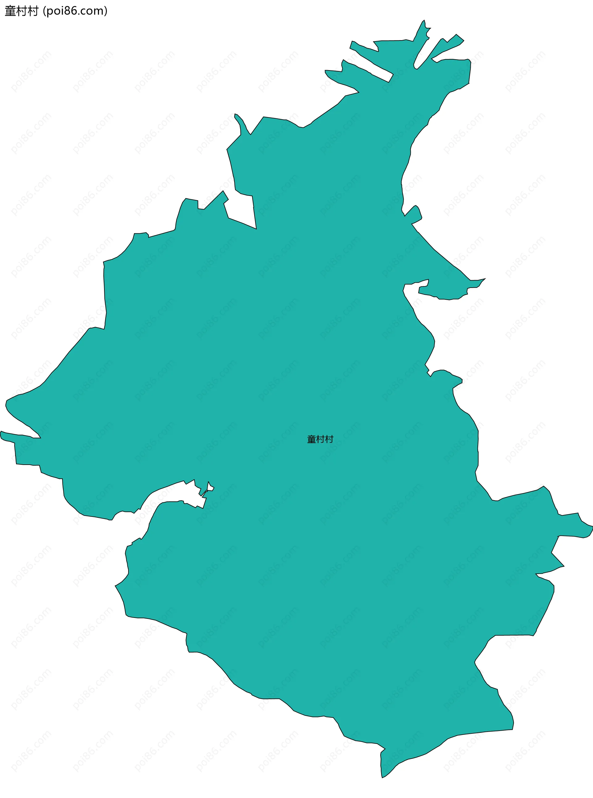 童村村边界地图