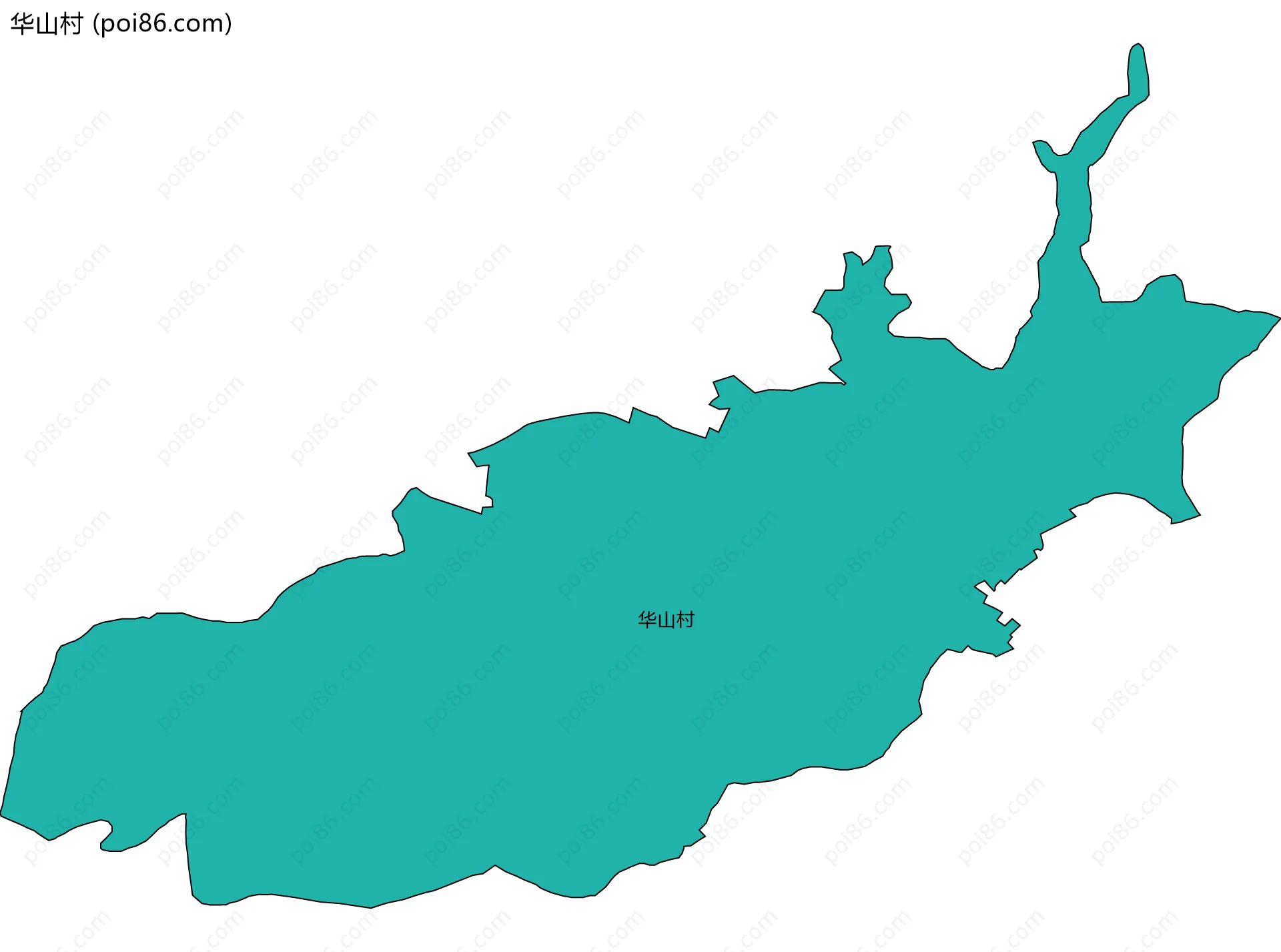 华山村边界地图