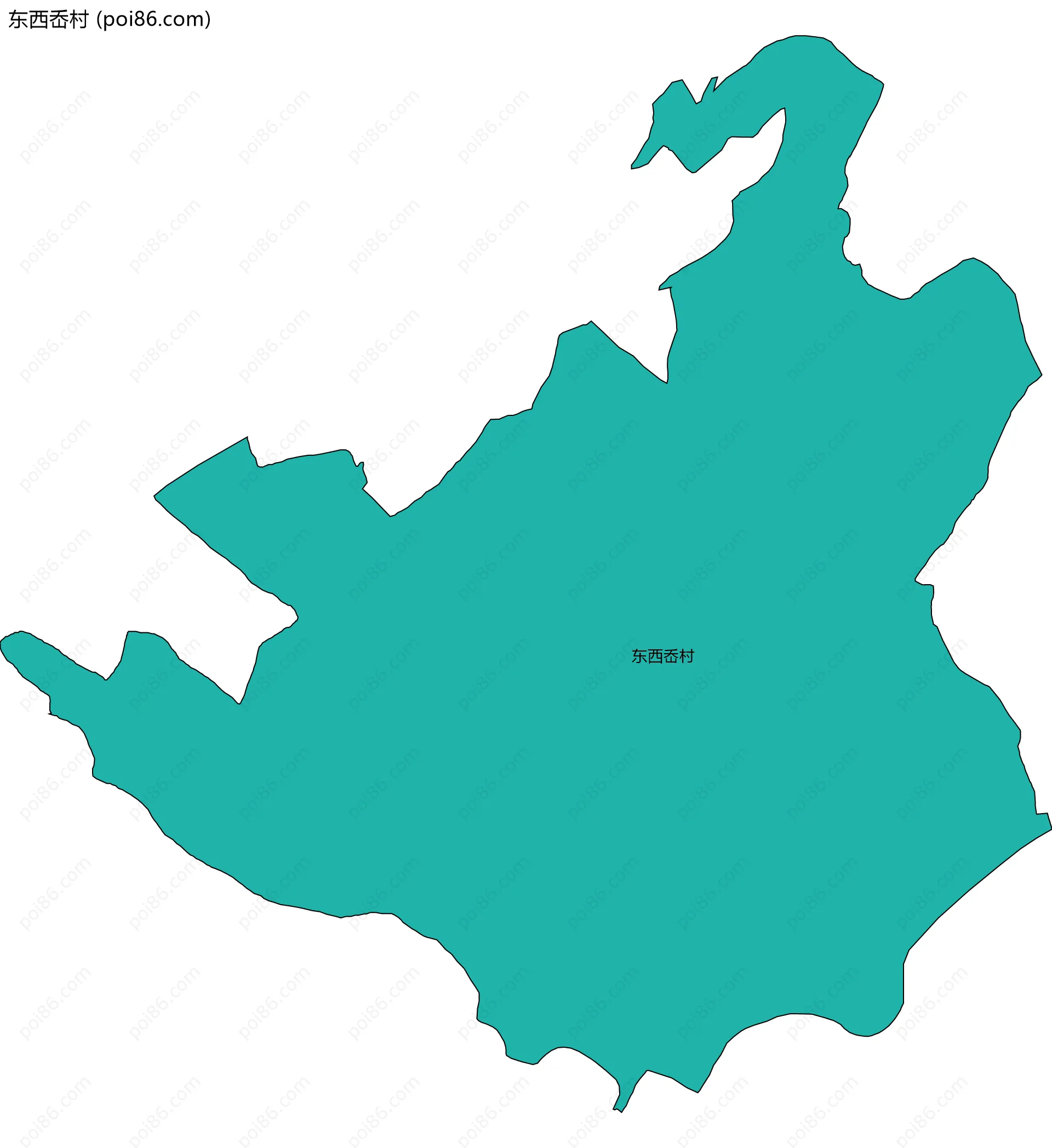 东西岙村边界地图