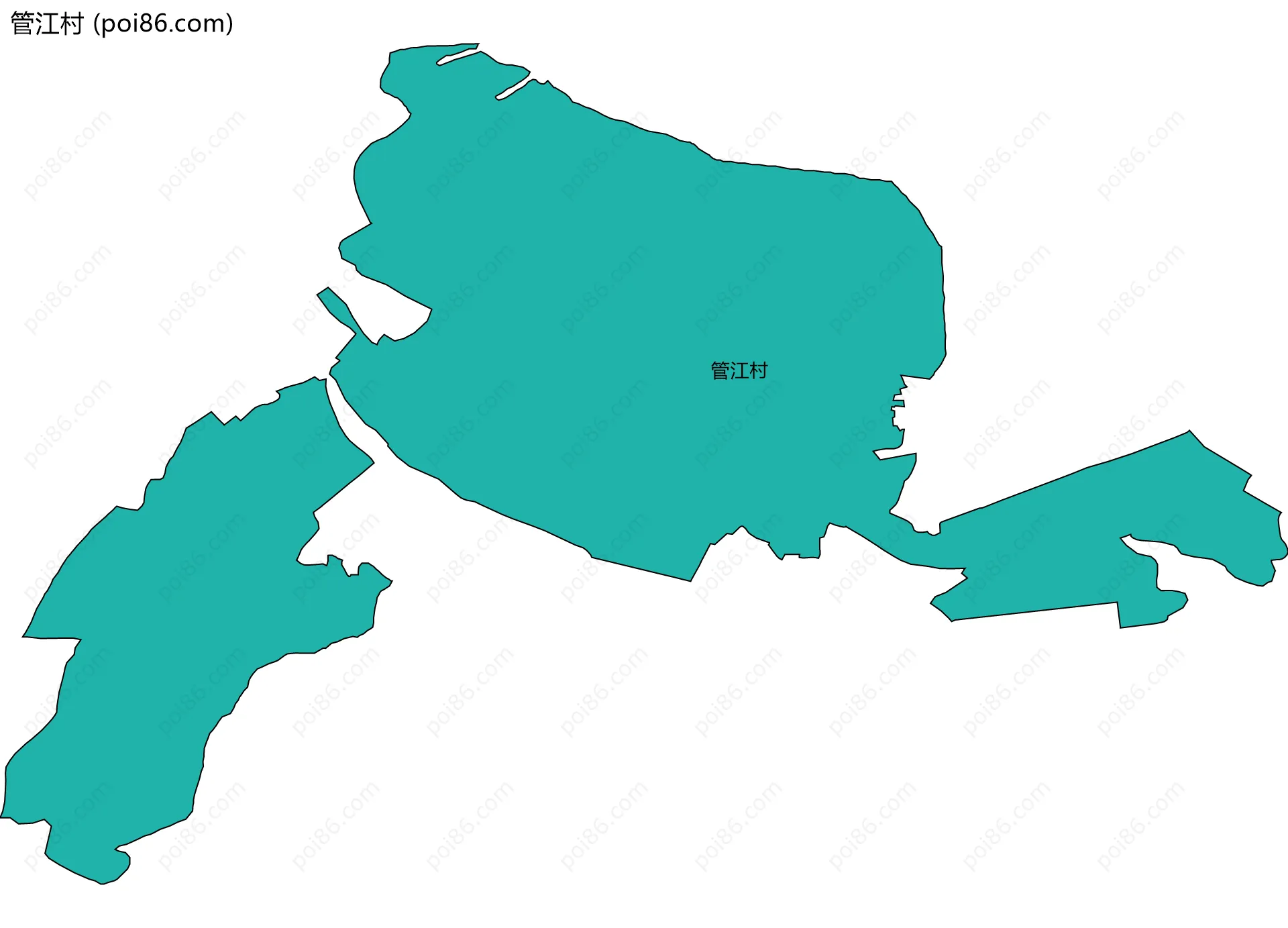 管江村边界地图