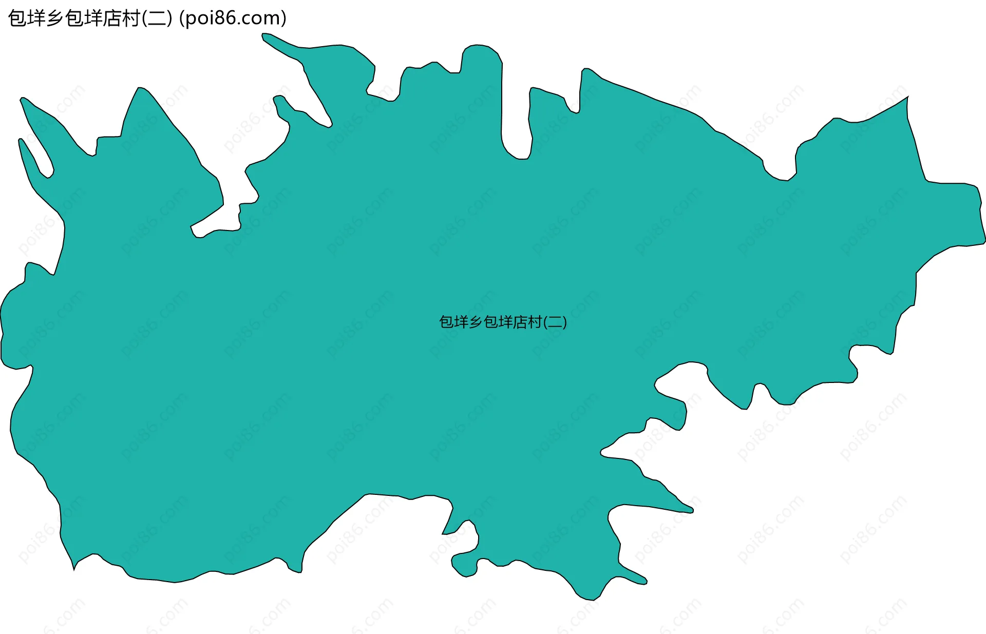 包垟乡包垟店村(二)边界地图