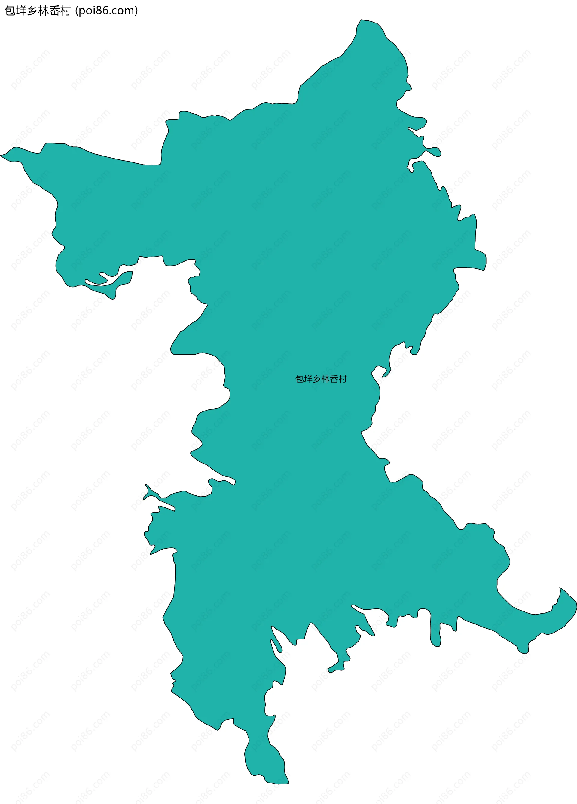 包垟乡林岙村边界地图