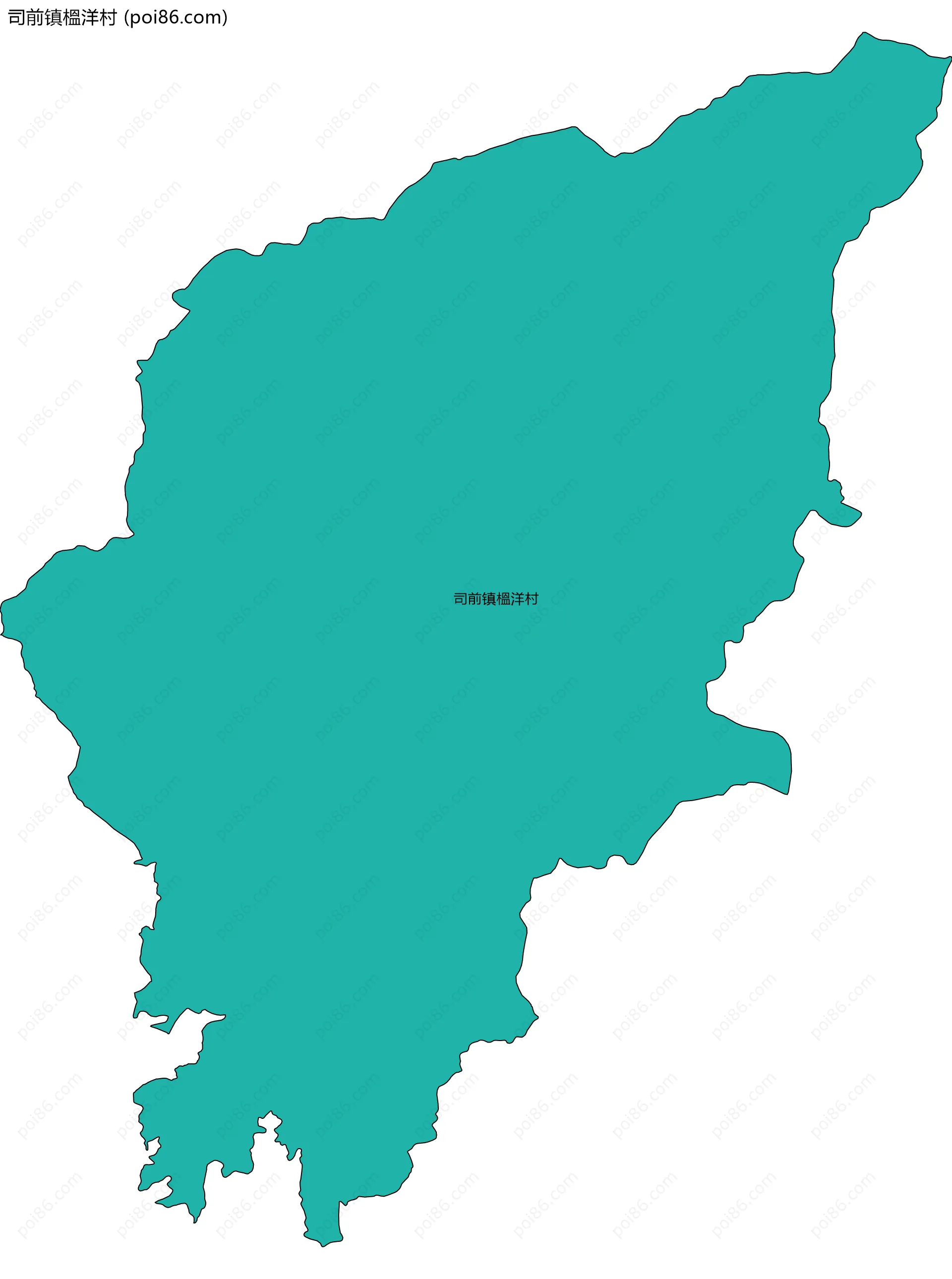 司前镇榲洋村边界地图