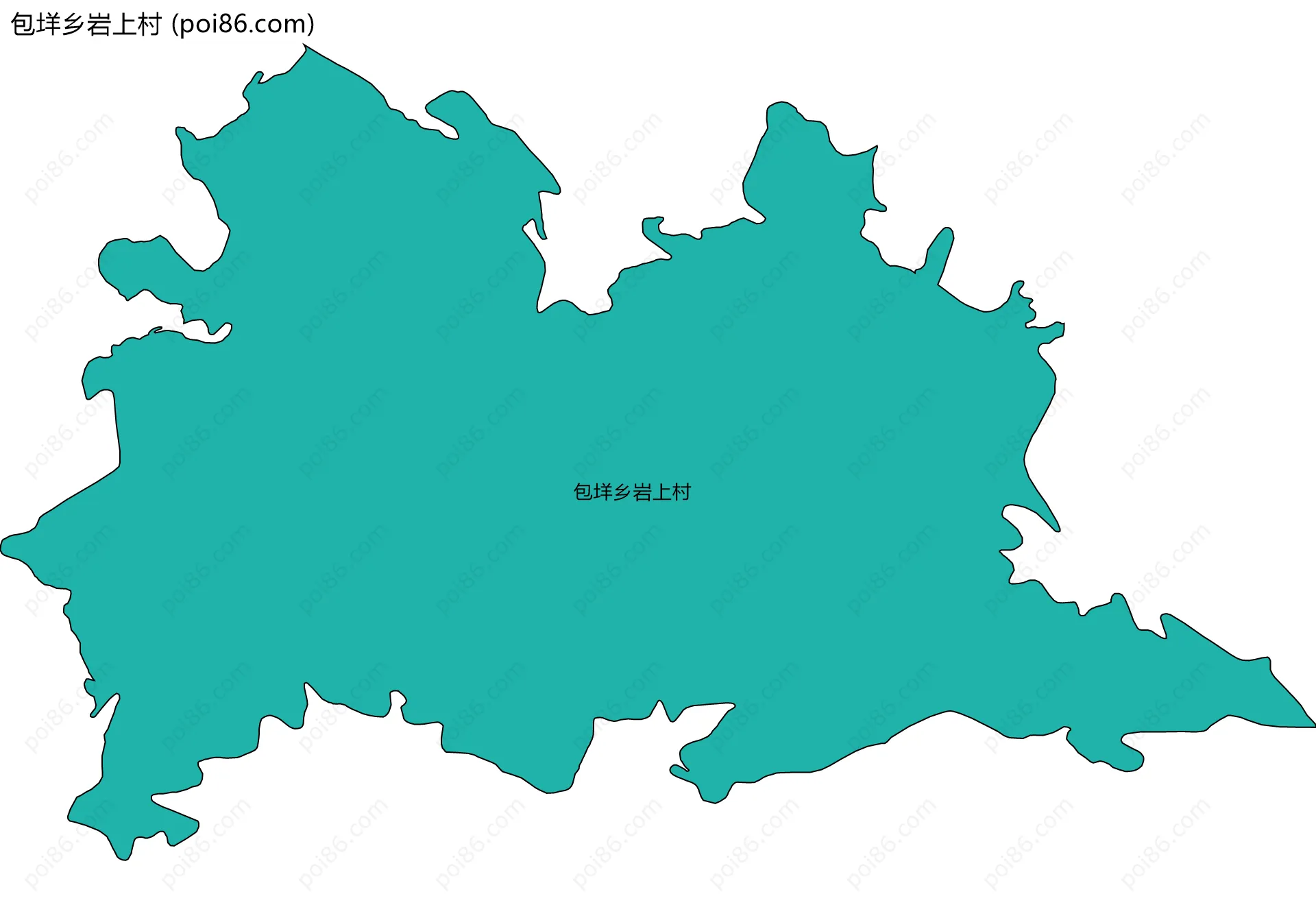 包垟乡岩上村边界地图