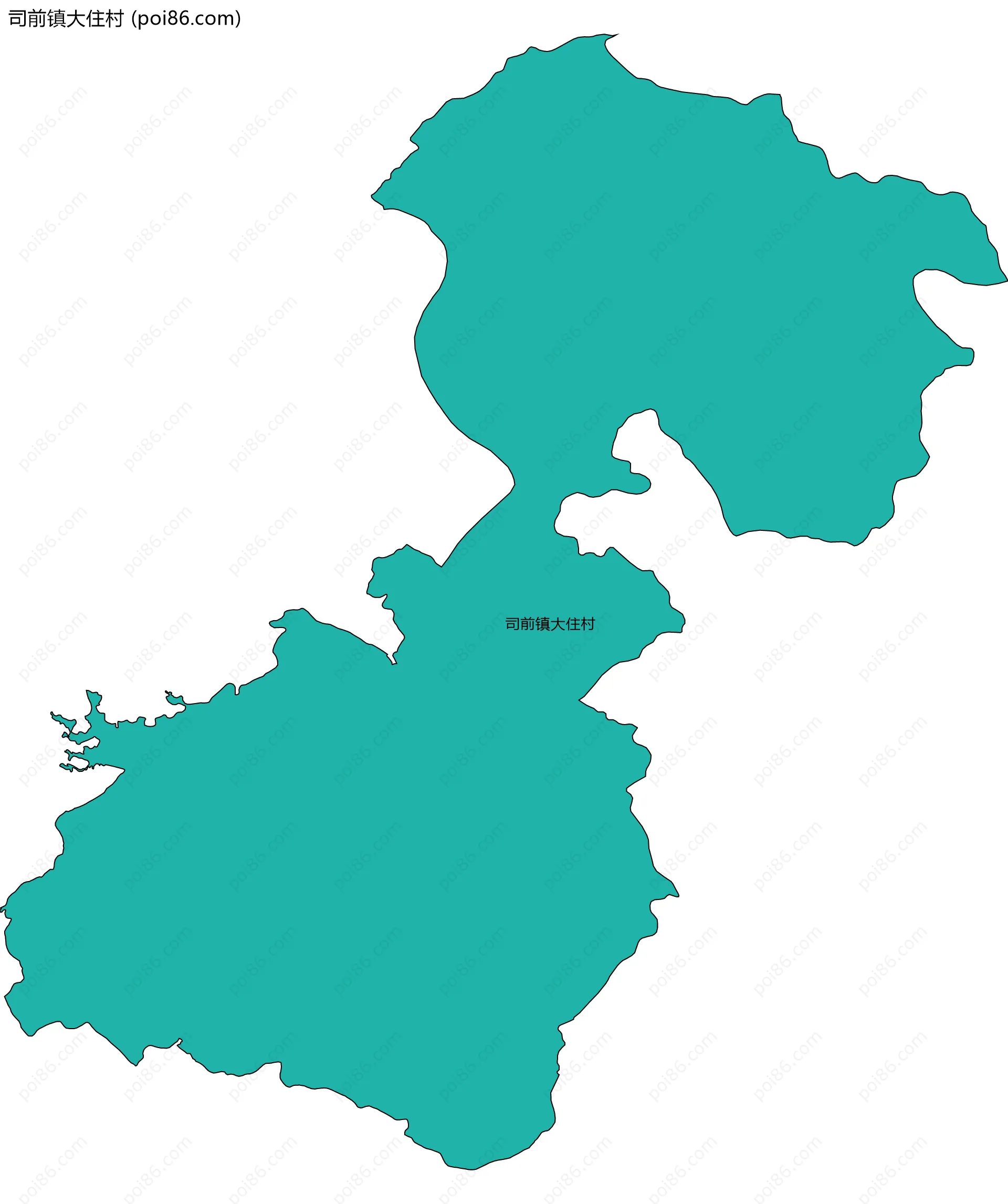 司前镇大住村边界地图