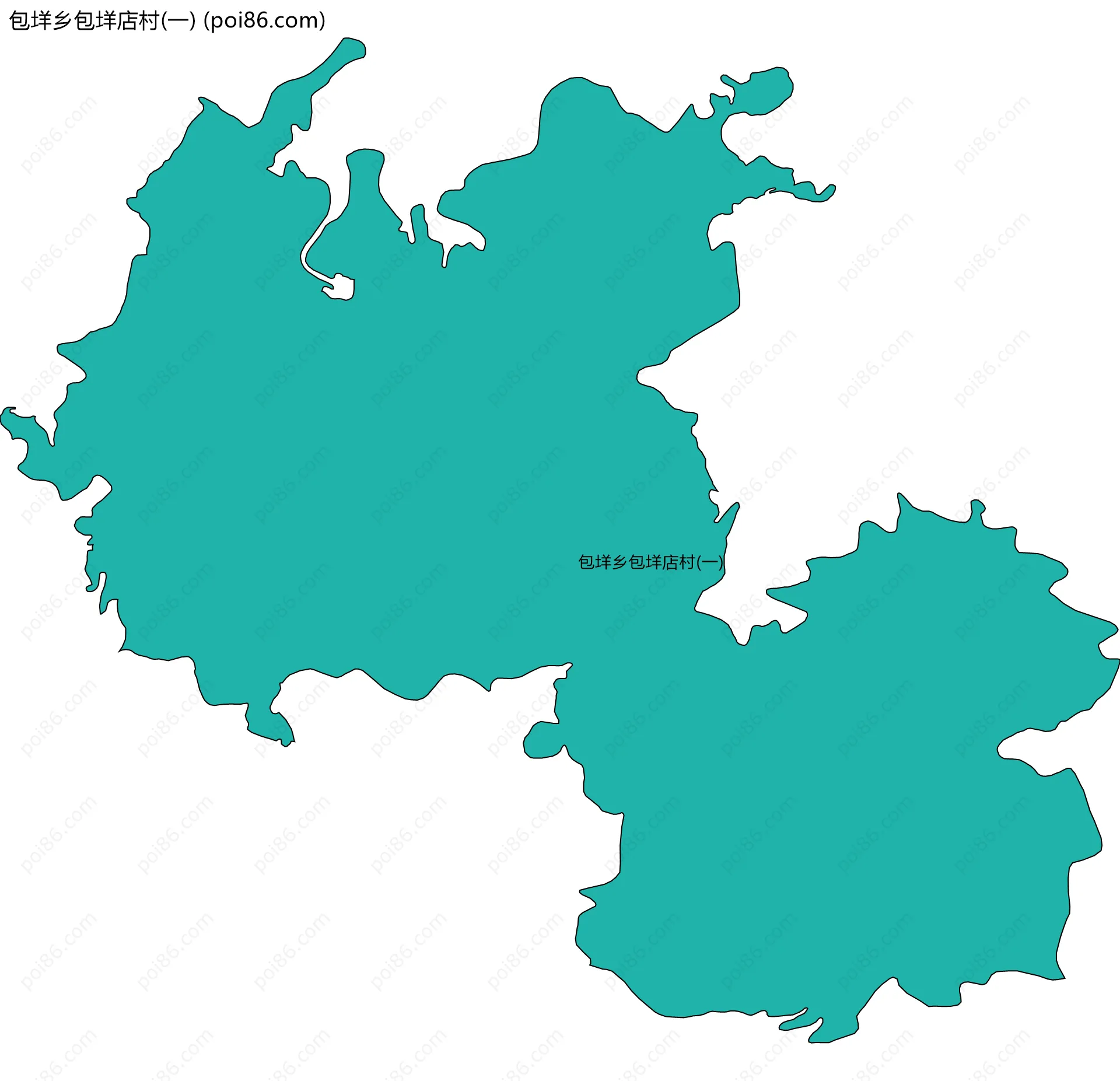 包垟乡包垟店村(一)边界地图