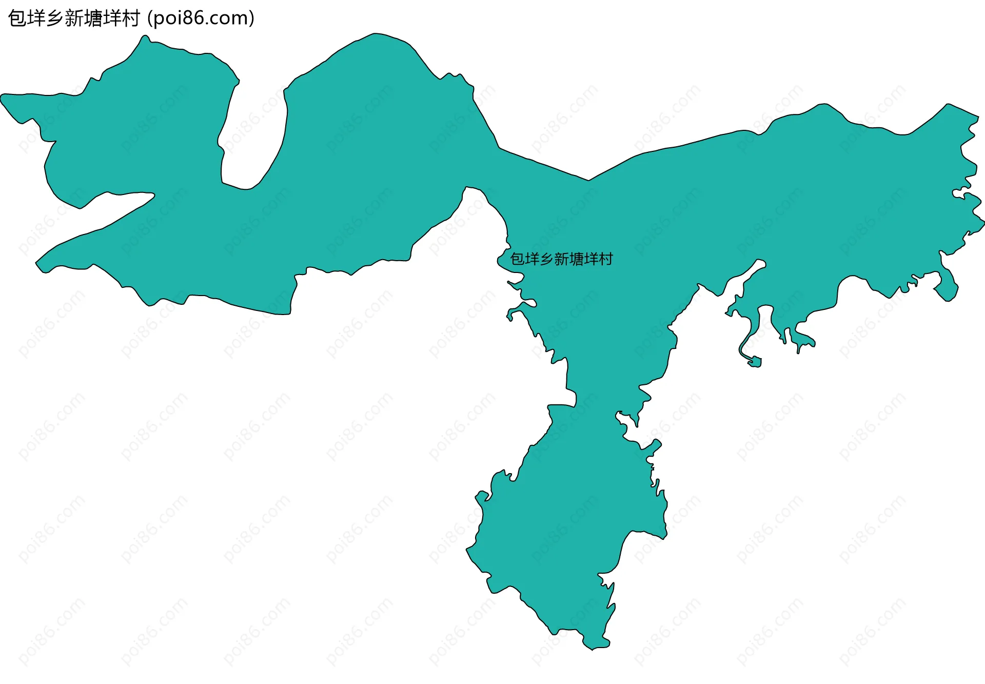 包垟乡新塘垟村边界地图