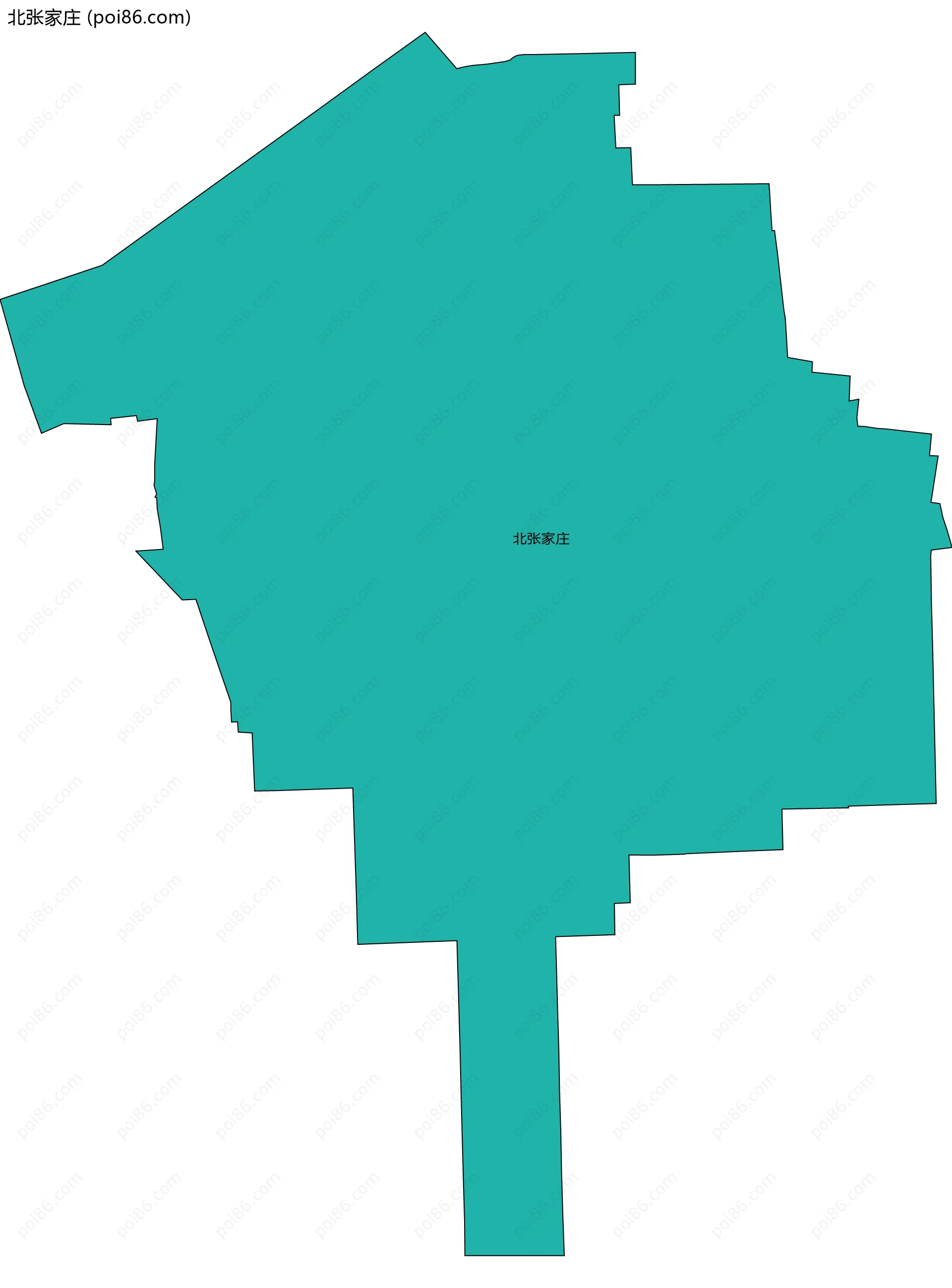 北张家庄边界地图
