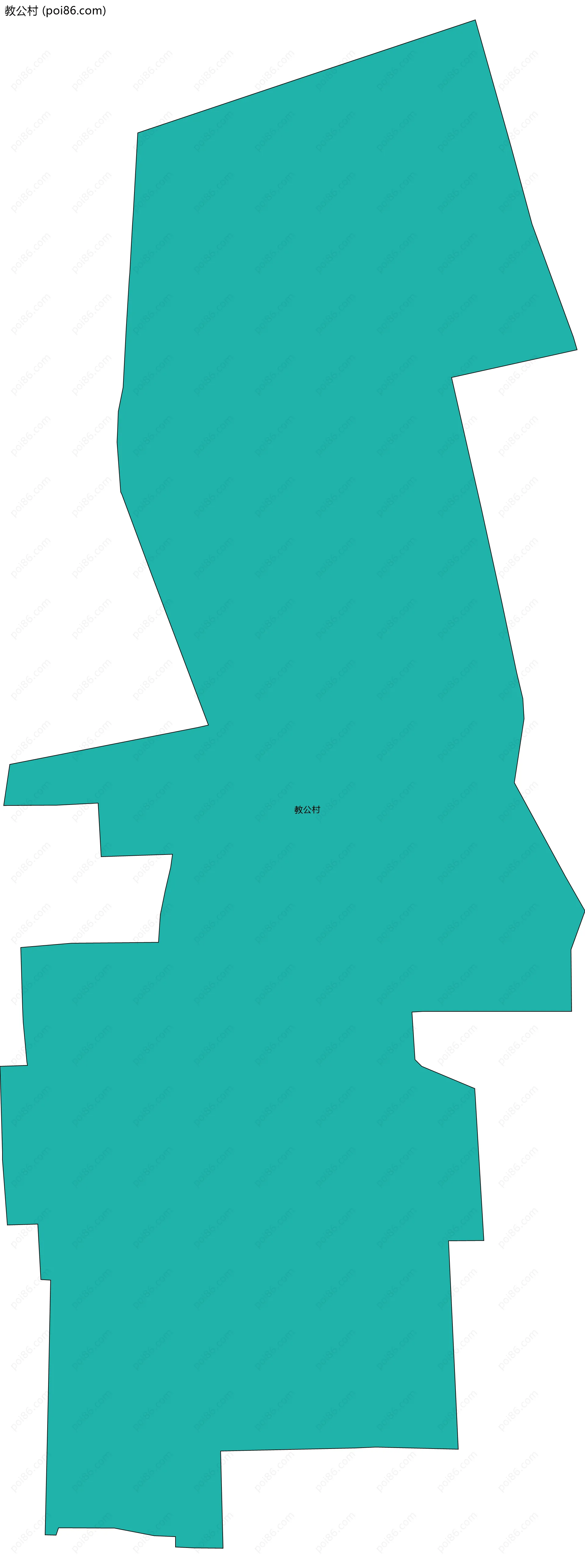 教公村边界地图