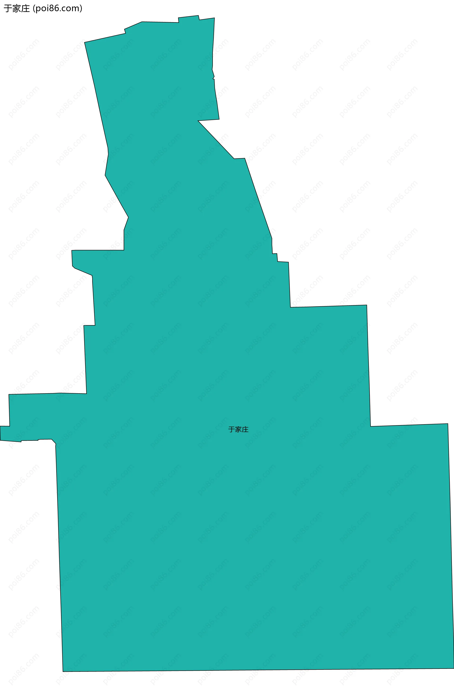 于家庄边界地图
