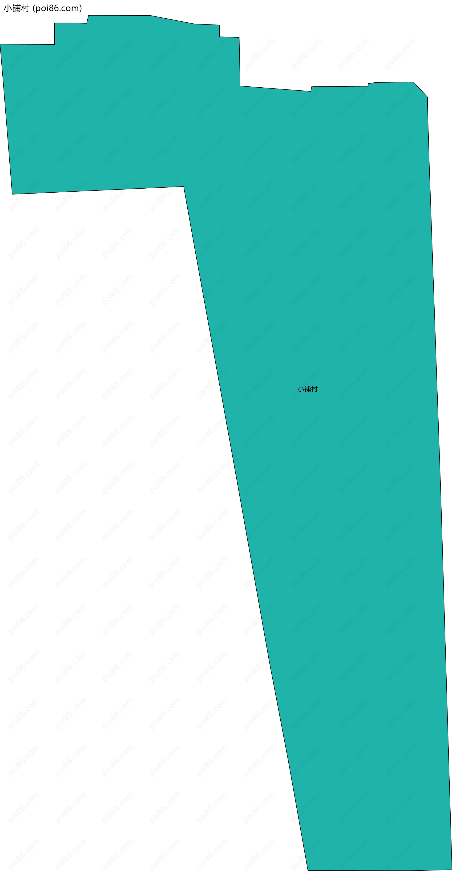 小铺村边界地图