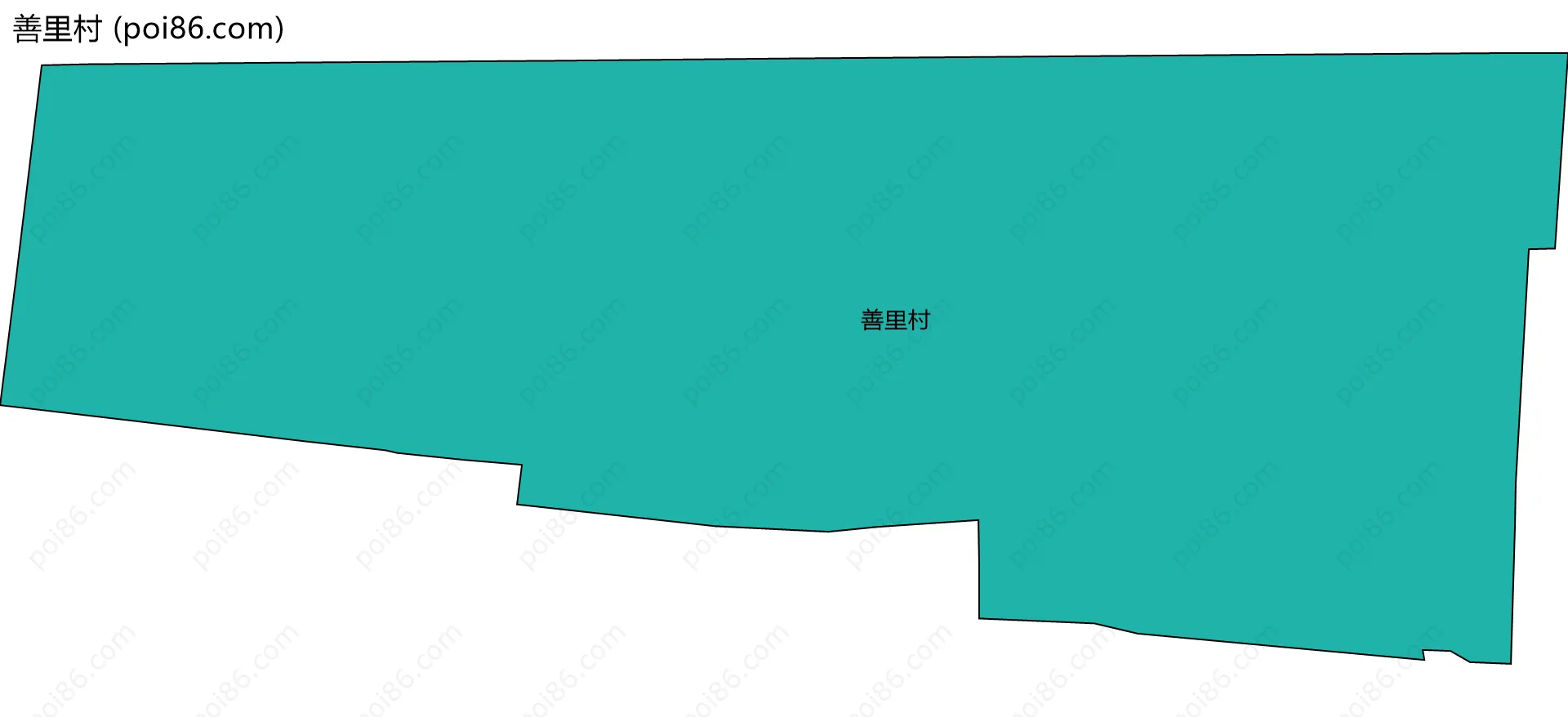 善里村边界地图