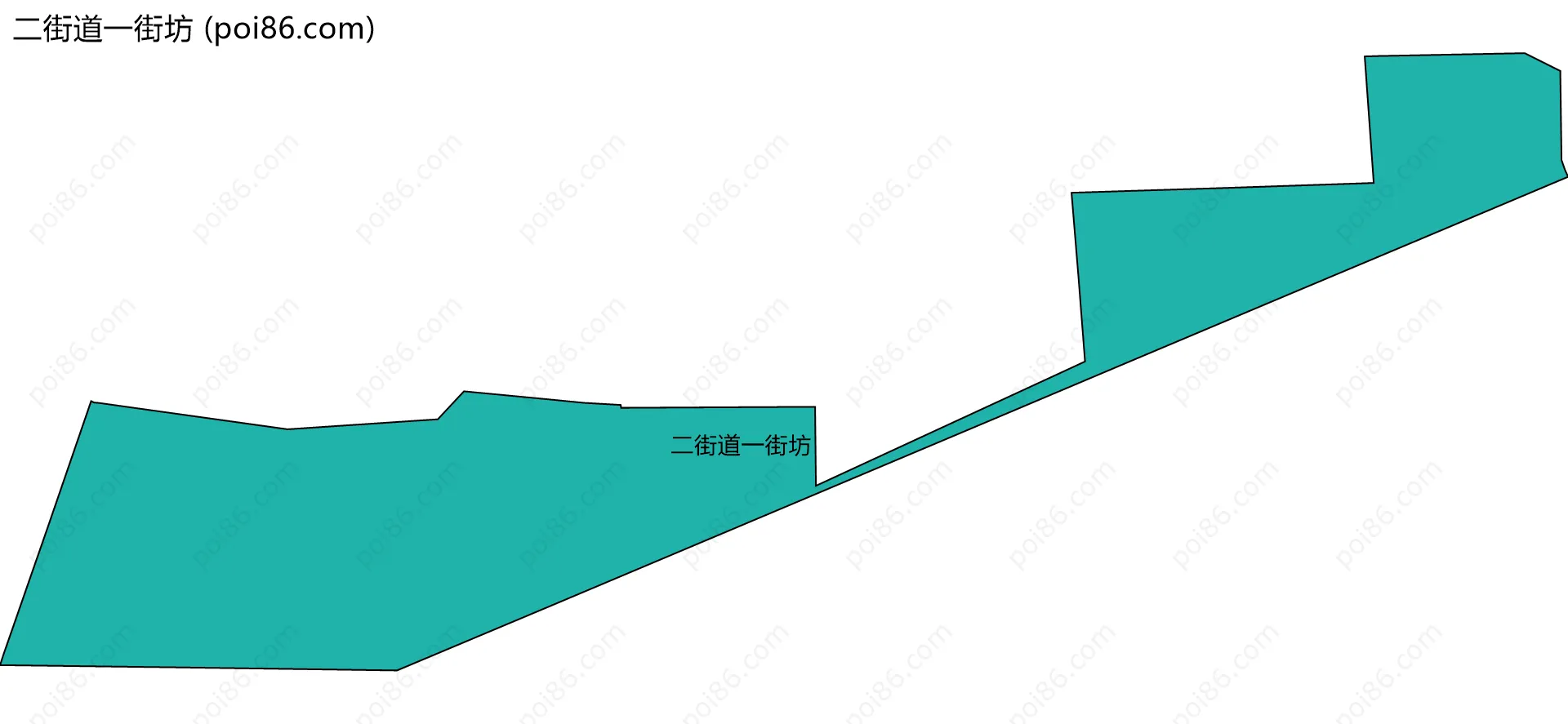 二街道一街坊边界地图