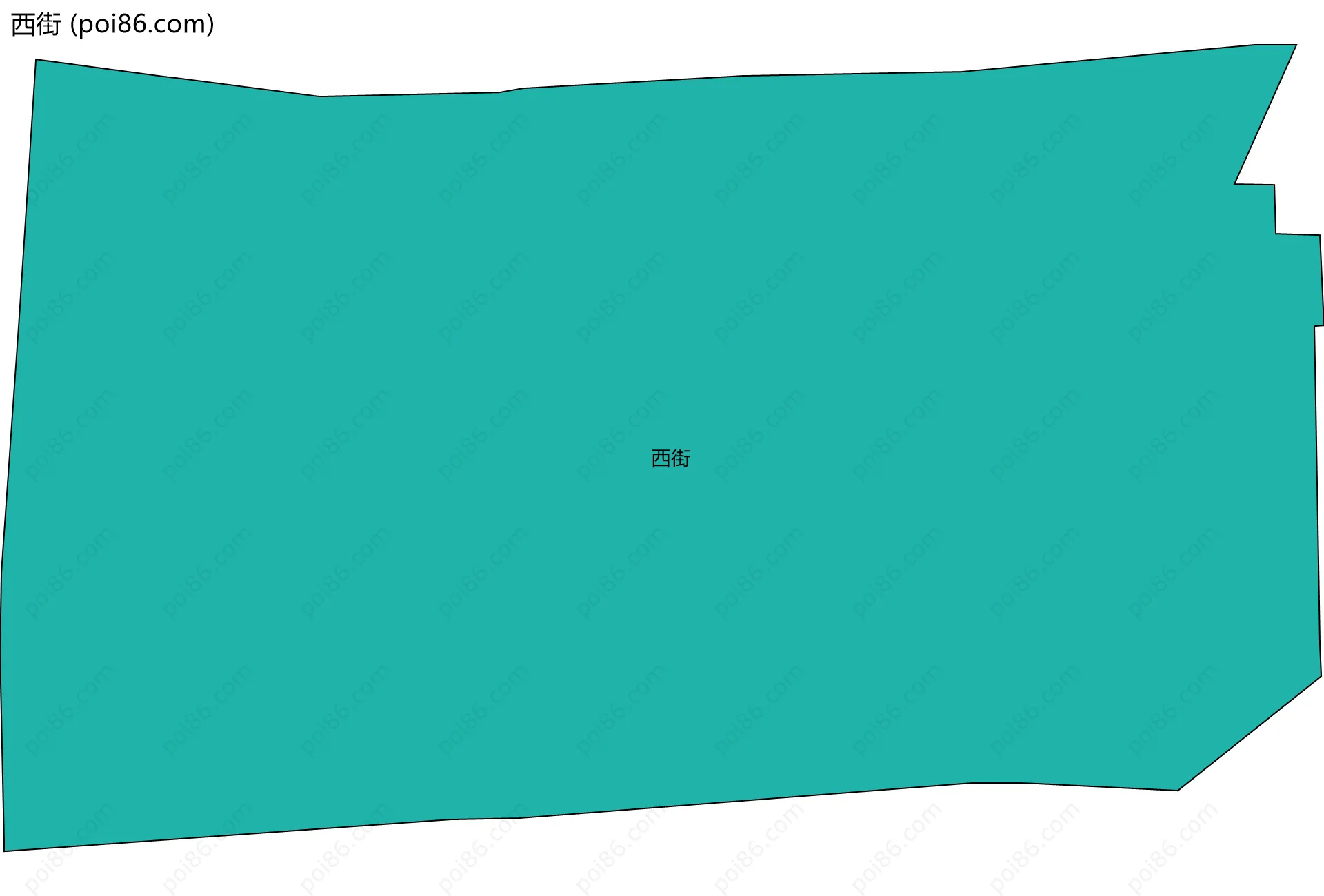 西街边界地图