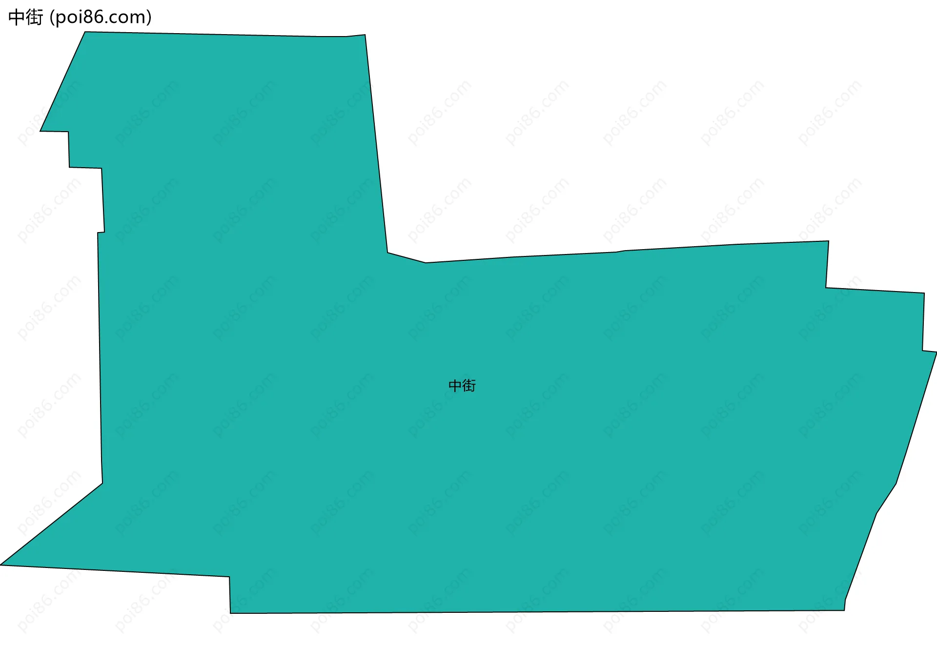 中街边界地图