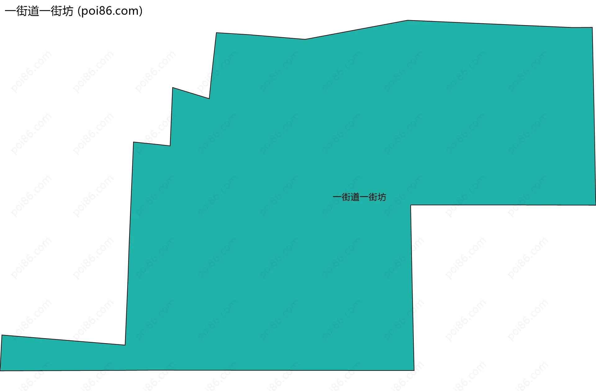一街道一街坊边界地图