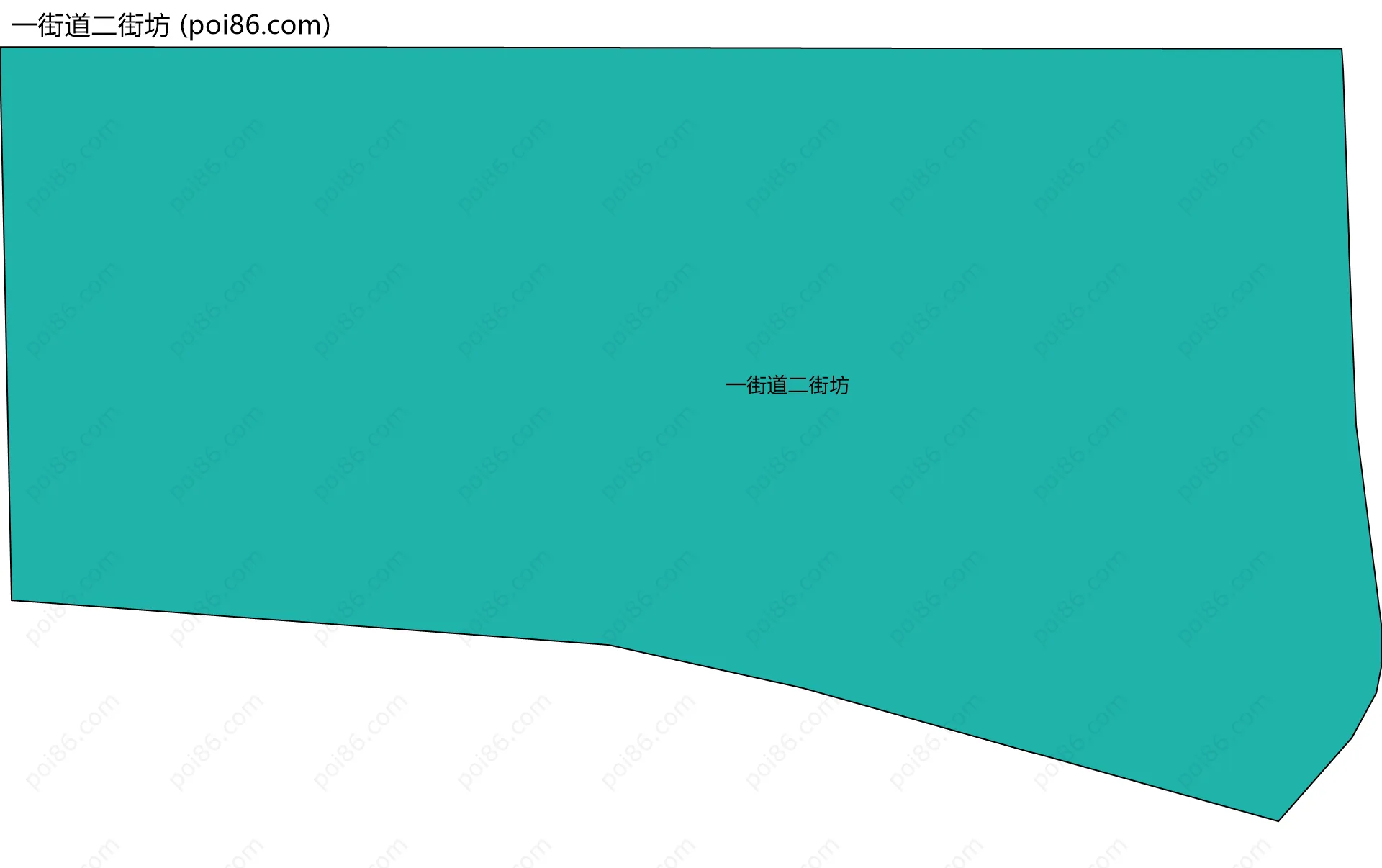 一街道二街坊边界地图