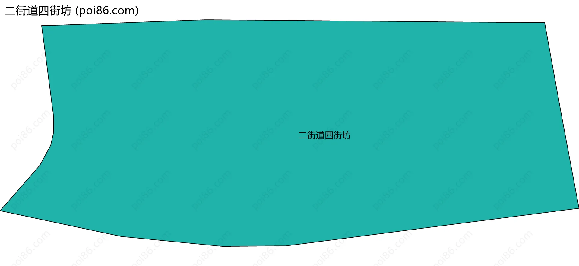 二街道四街坊边界地图