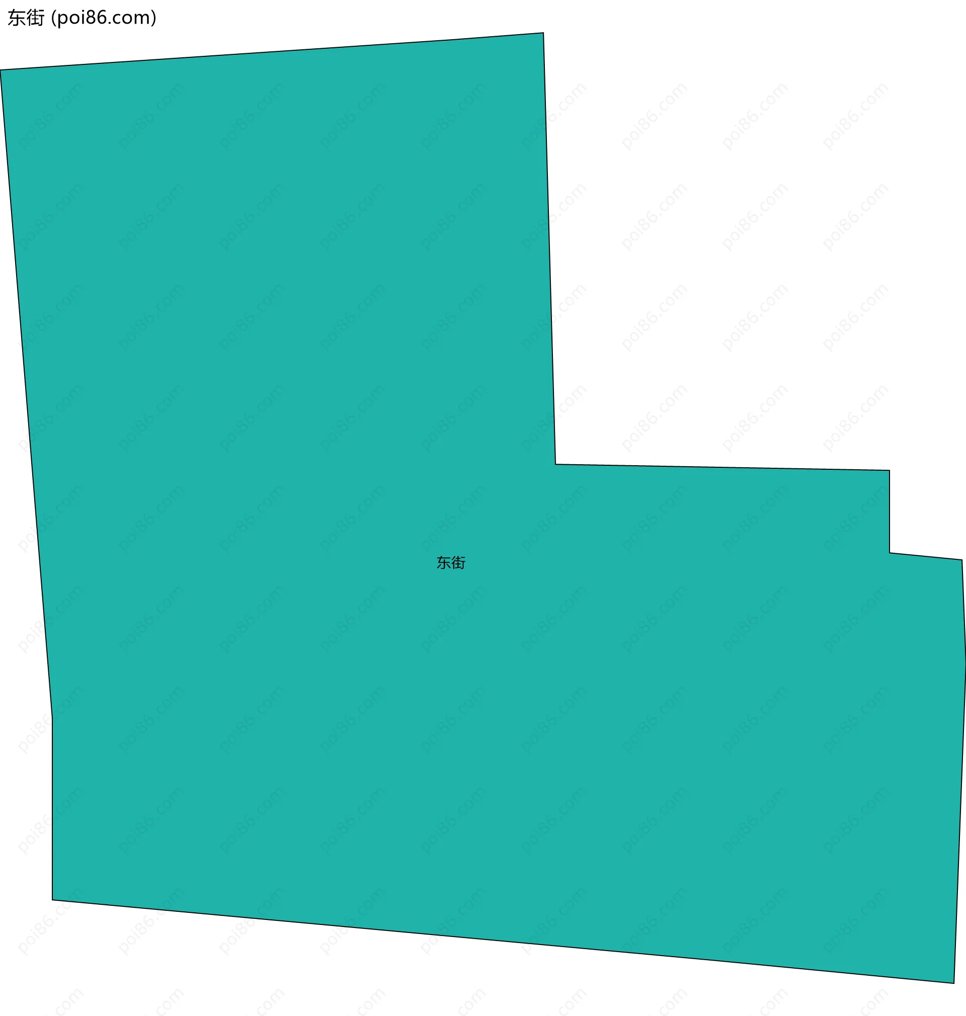 东街边界地图