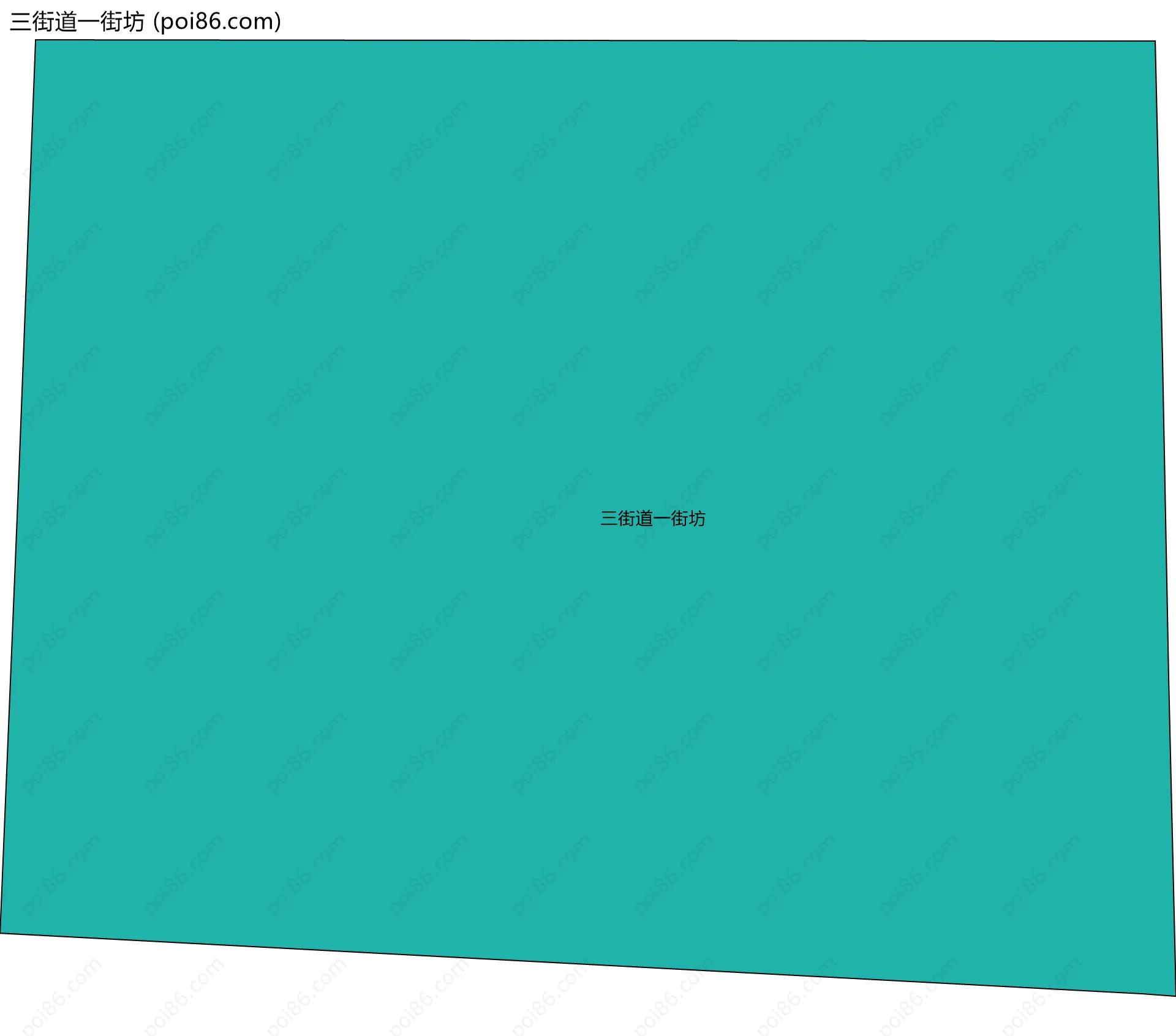三街道一街坊边界地图