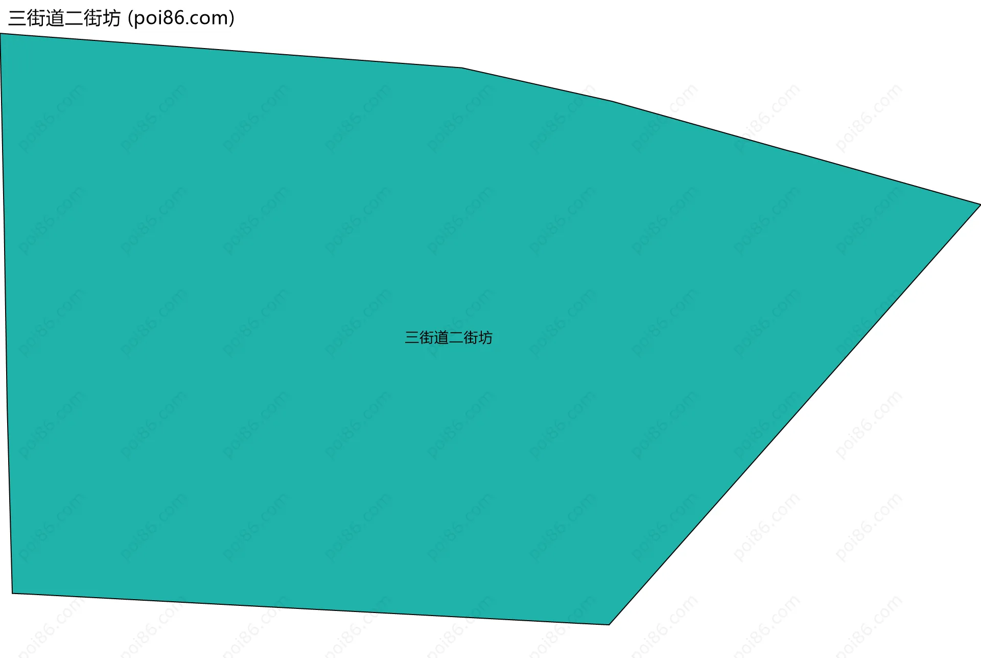 三街道二街坊边界地图