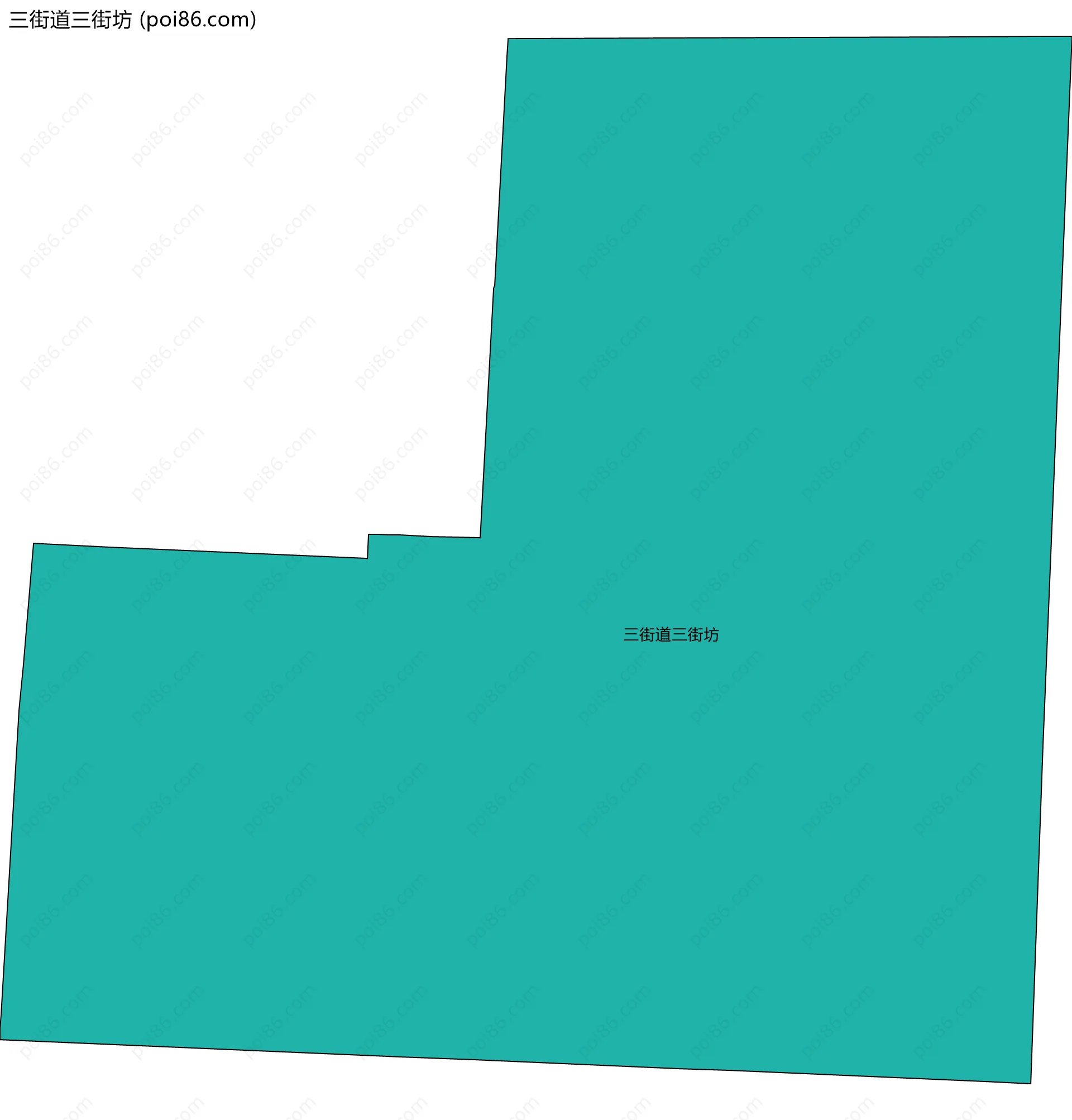 三街道三街坊边界地图