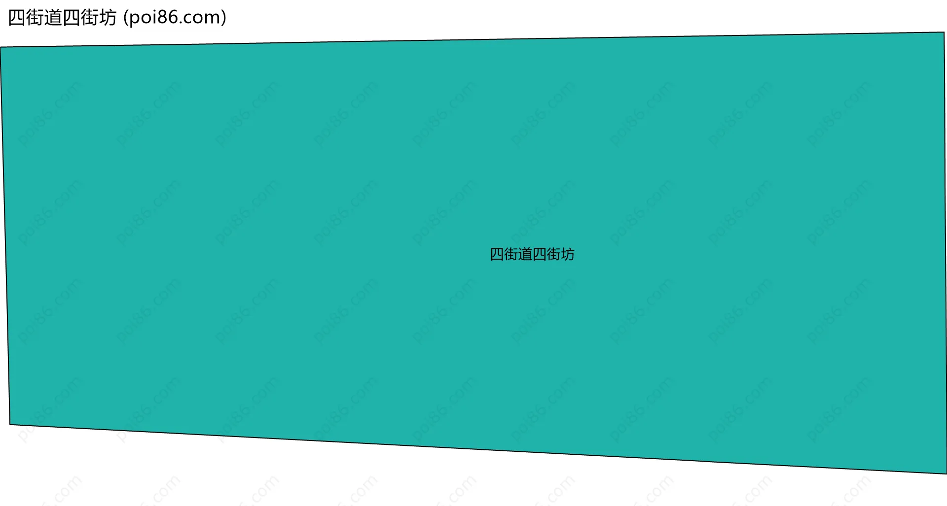 四街道四街坊边界地图