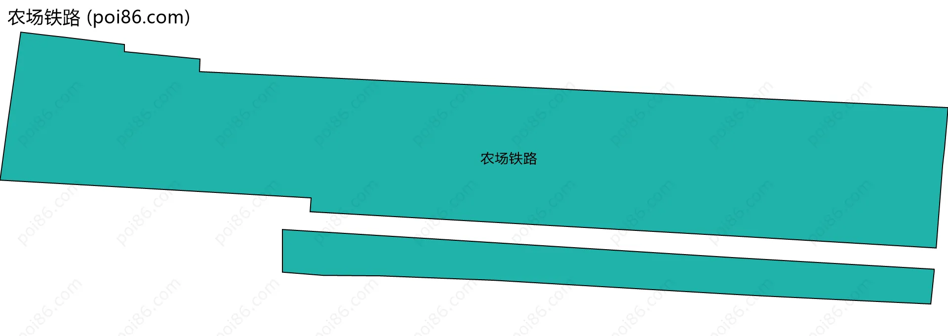 农场铁路边界地图