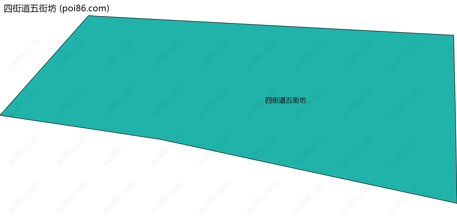 四街道五街坊边界地图
