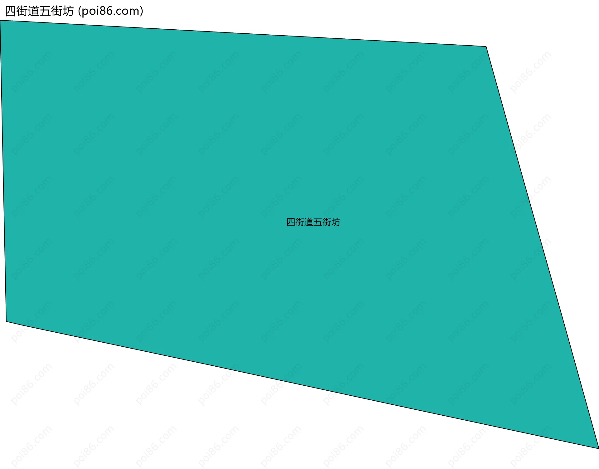 四街道五街坊边界地图